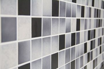 Mosani Mosaikfliesen Keramik Mosaik Fliese GRAU MIX RUTSCHEMMEND Anti Slip Küche Bad