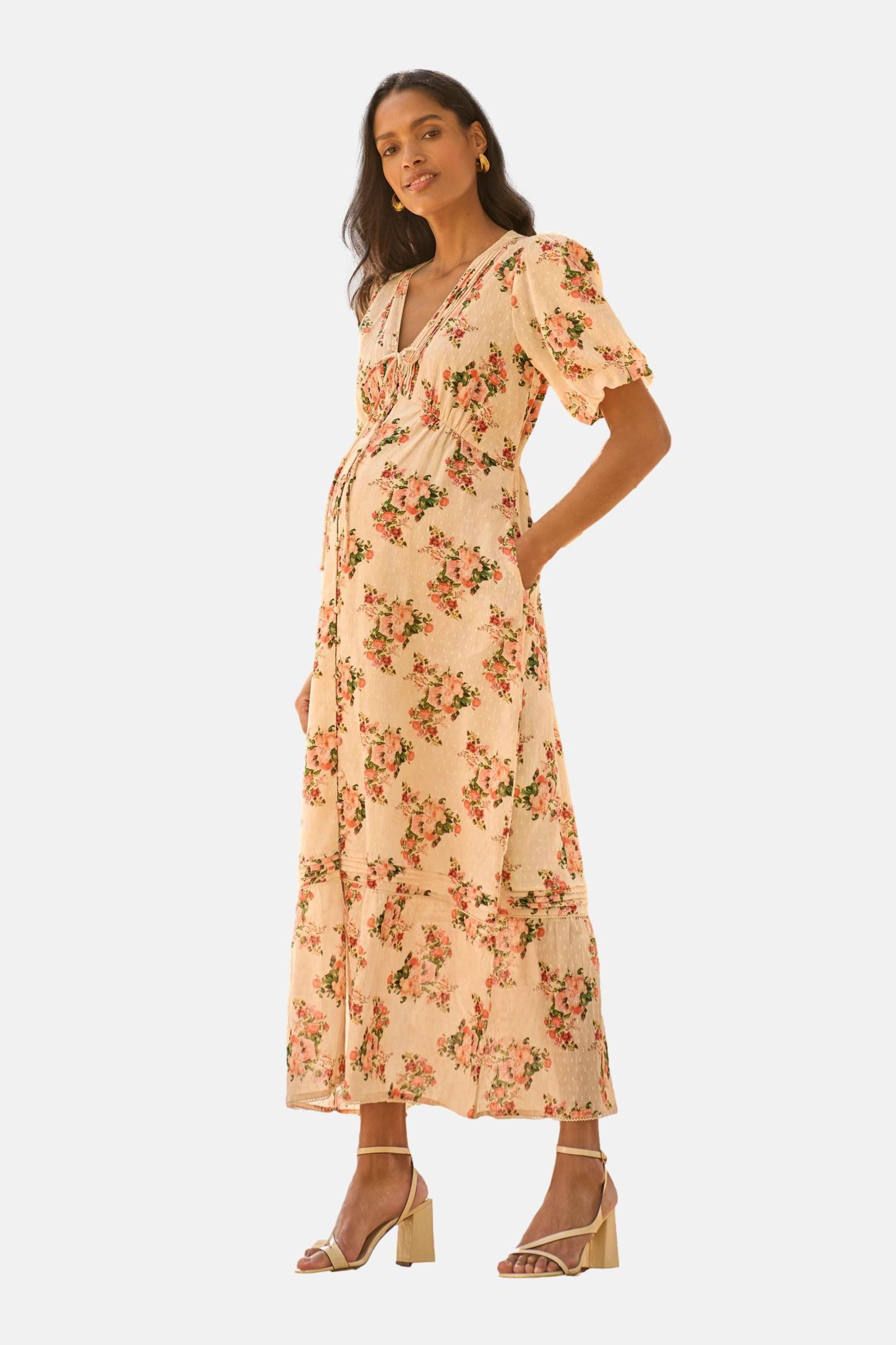 Seraphine Midikleid Seraphine Premium-Midi-Stufenkleid (1-tlg)
