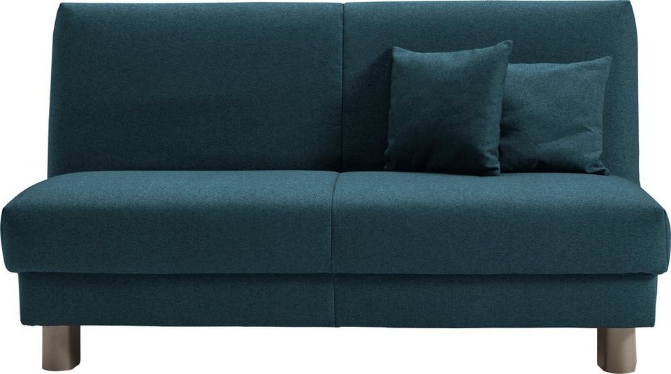 ell + ell Schlafsofa »Enny Faltsofa«, Liegefläche Breite 155 cm, Liegehöhe 45 cm, Füße alufarben