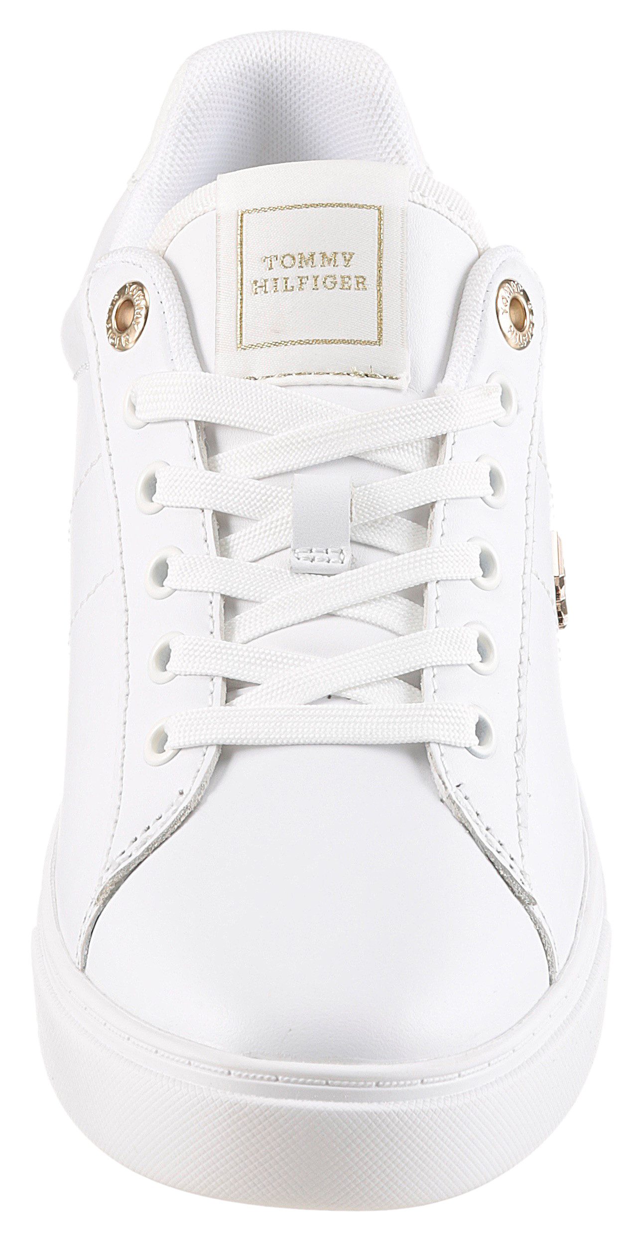 Tommy Hilfiger ESSENTIAL ELEVATED COURT SNEAKER Sneaker, Freizeitschuh, Halbschuh, Schnürschuh mit TH-Schmuckelement