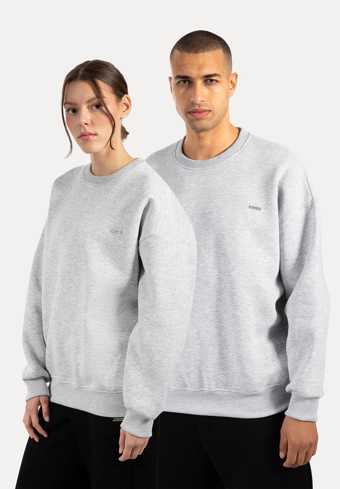 Smilodox Sweatshirt Riven Oversize günstig online kaufen