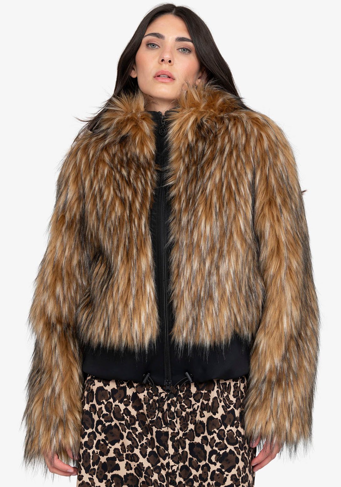 Sportalm Kitzbühel Fellimitatjacke Regular fit mit Rundhalsausschnitt günstig online kaufen