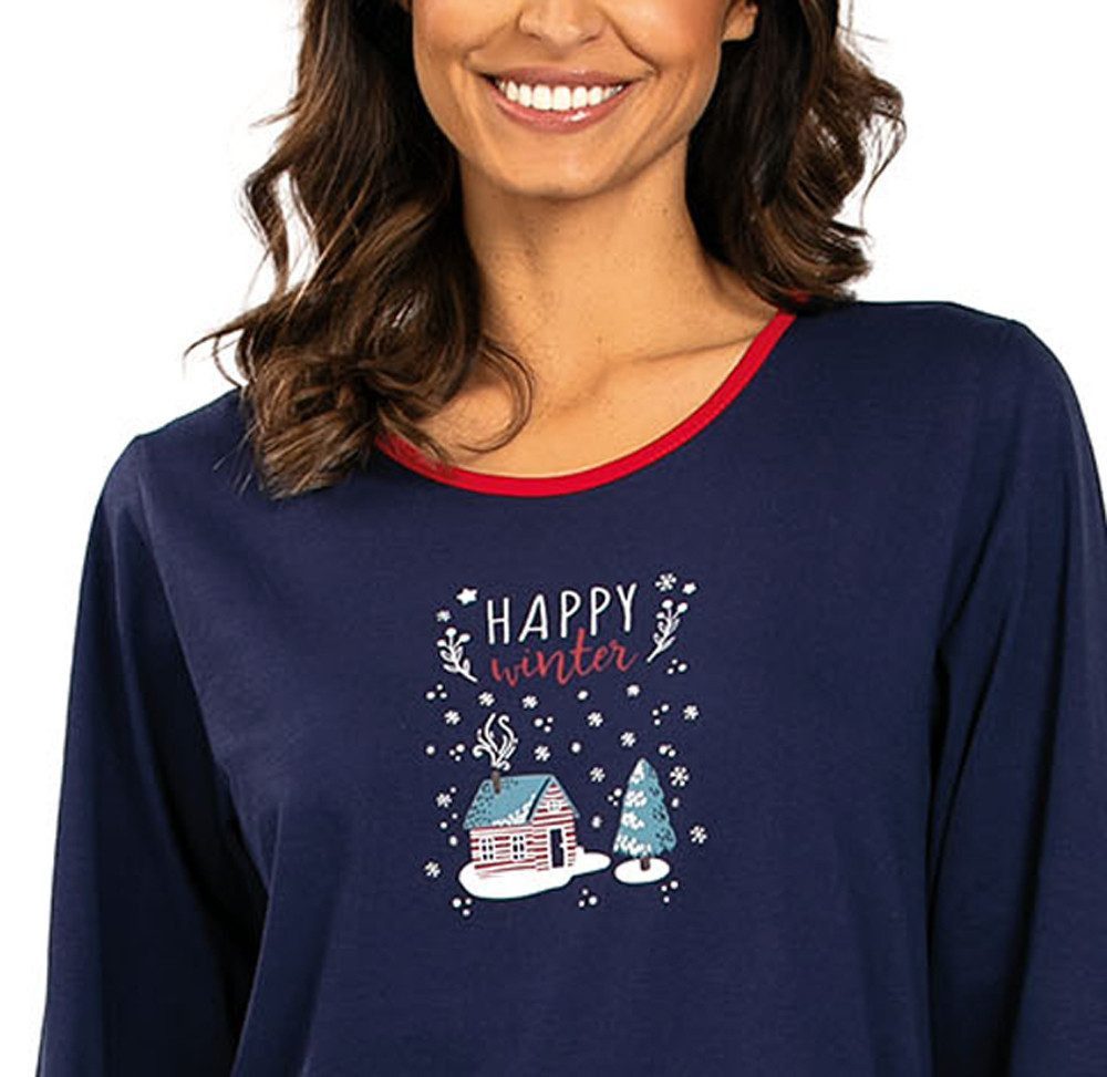 comtessa Nachthemd Jersey Damen Sleepshirt (Packung, 1 Stück) mit schönem W günstig online kaufen