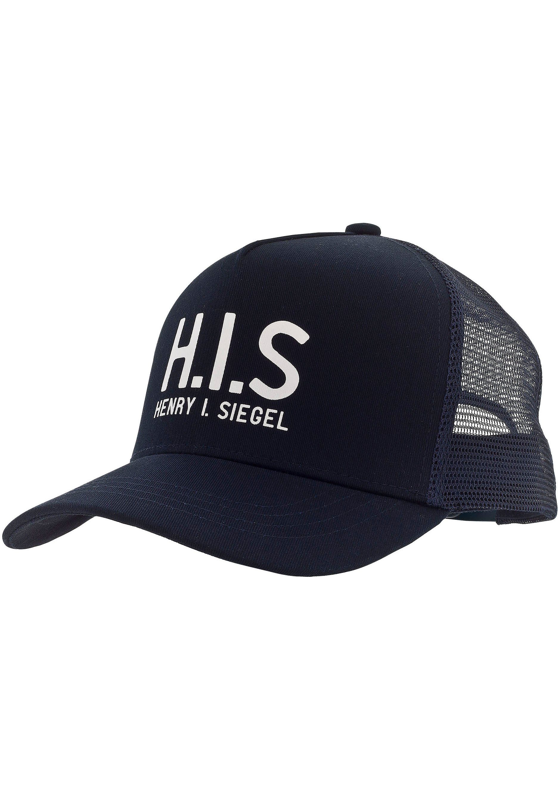 H.I.S Baseball H.I.S.-Print Cap Mesh-Cap navy mit