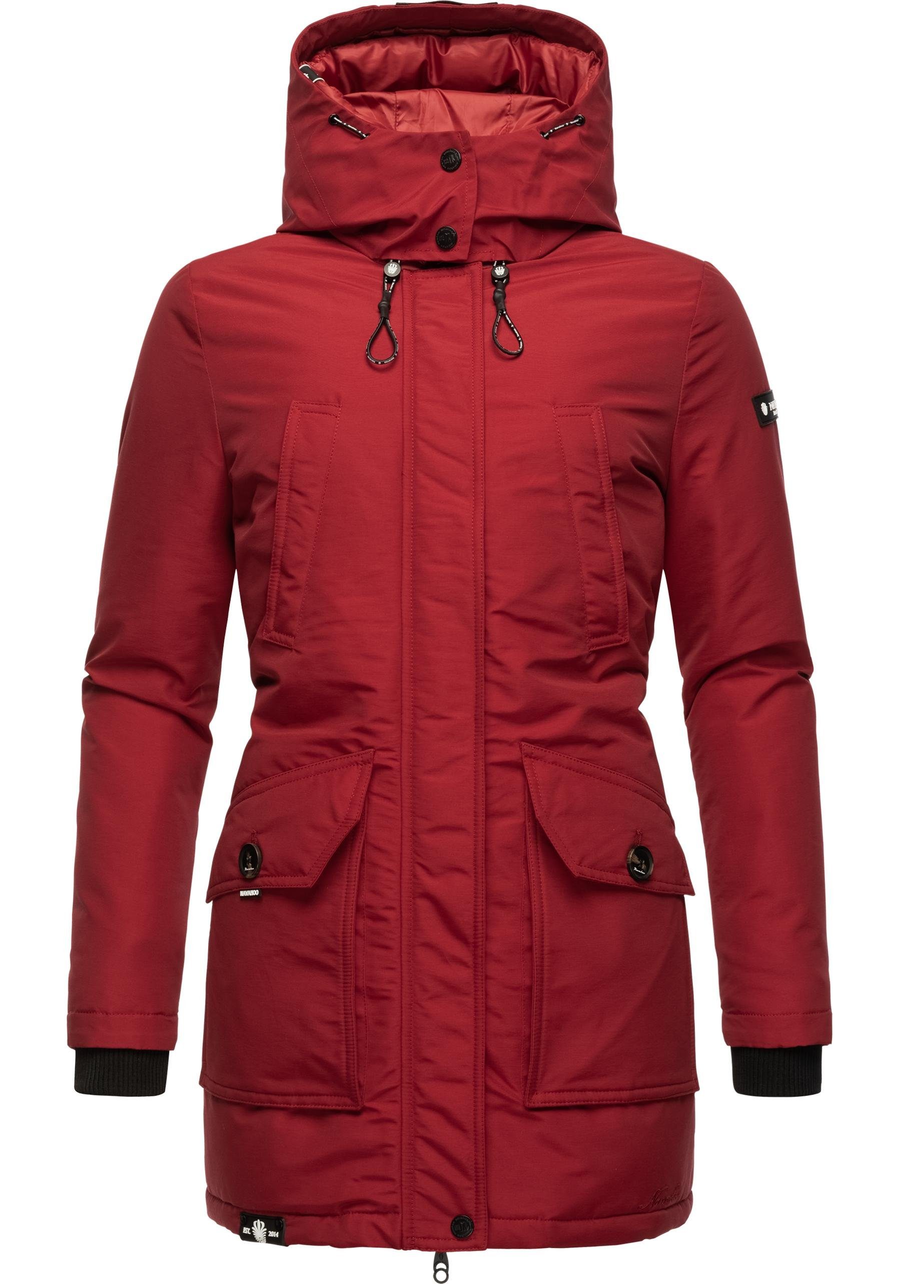 Navahoo Winterjacke Blizzardstorm Warm gefütterter Wintermantel mit Kapuze