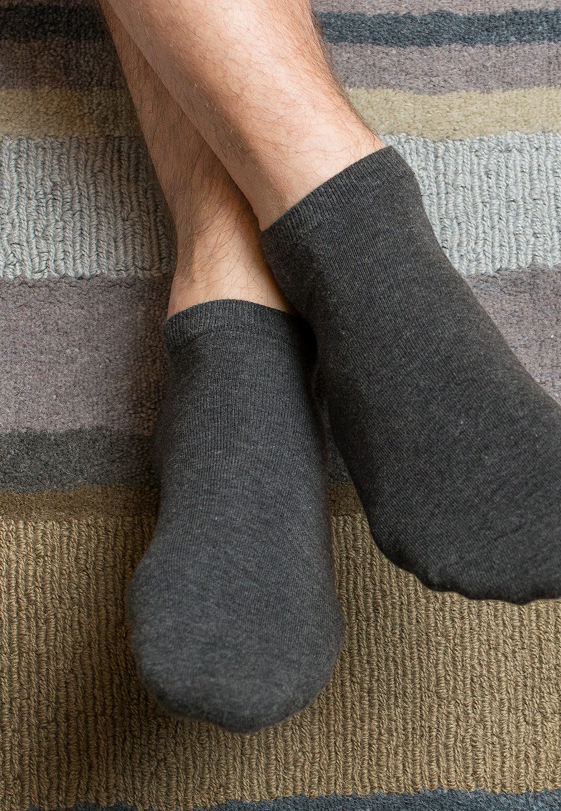 LIVING CRAFTS Sneakersocken CURT, 2er Pack GOTS zertifiziert