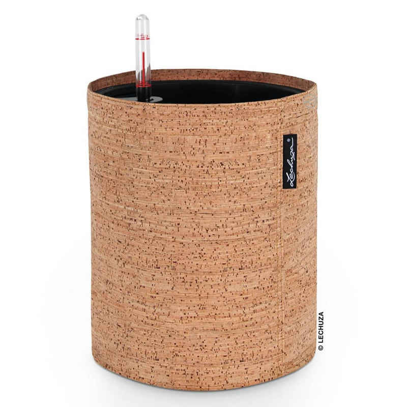 Lechuza® Blumentopf Pflanzgefäß TRENDCOVER 23 Cork ALL-IN-ONE Natur Hell (1 St)