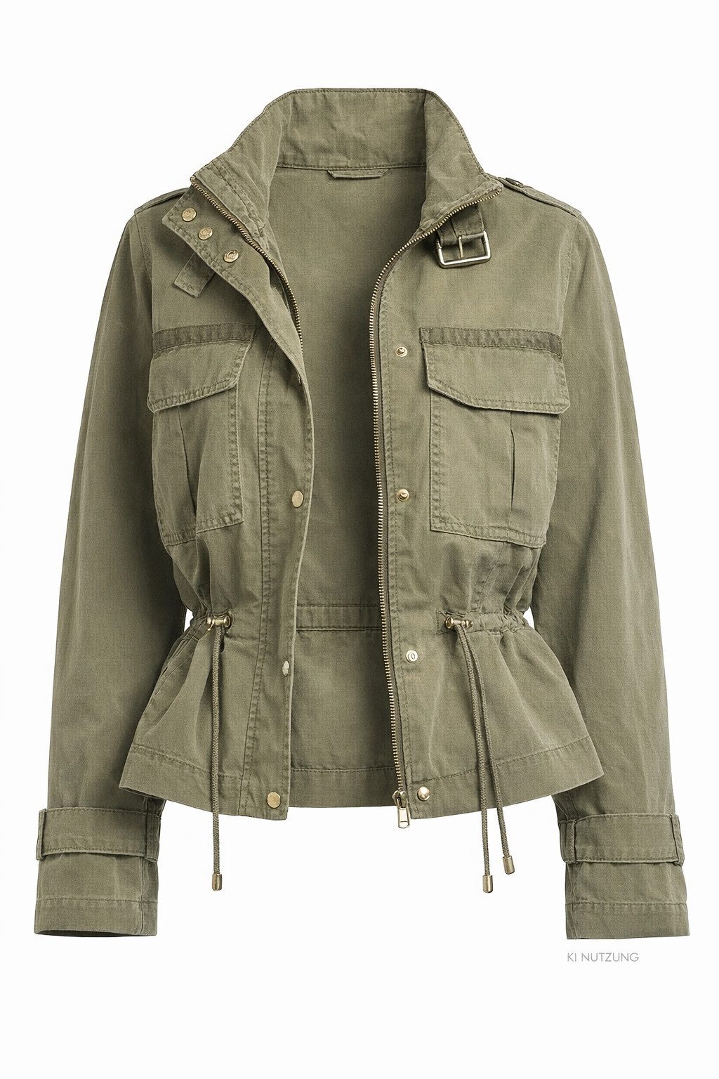 CATNOIR Blusenblazer Kurzjacke CAT NOIR Khaki