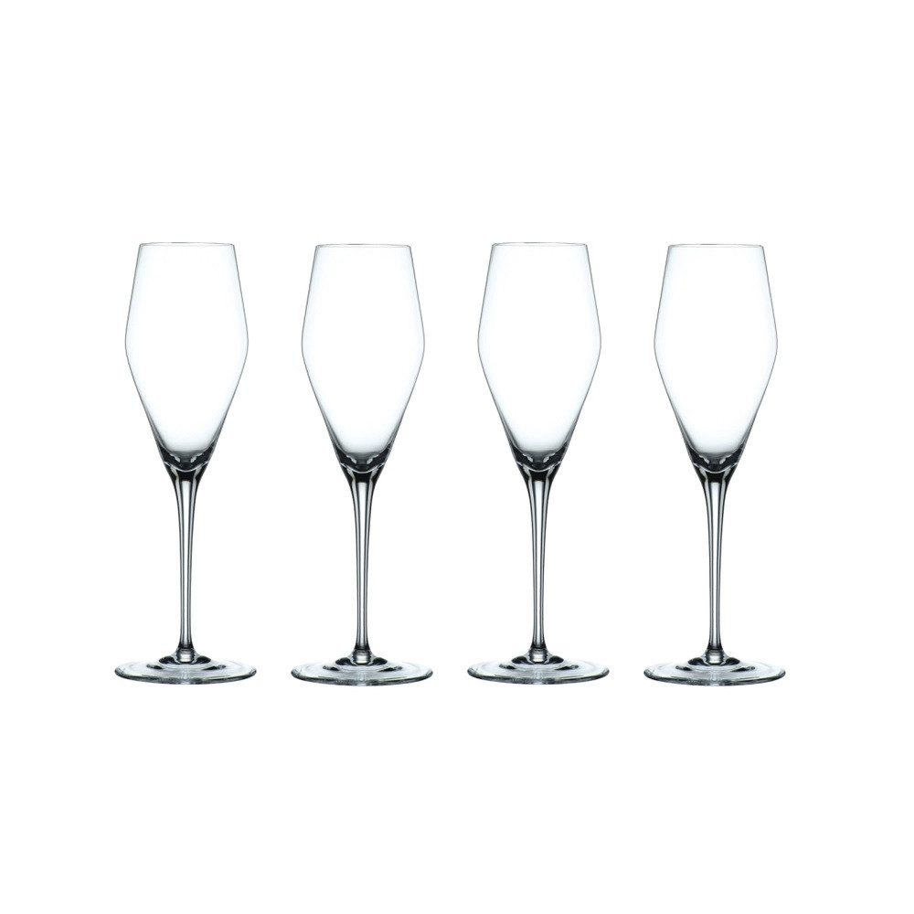 Nachtmann Sektglas Nachtmann ViNova Champagner 280ml 4er Set, Glas