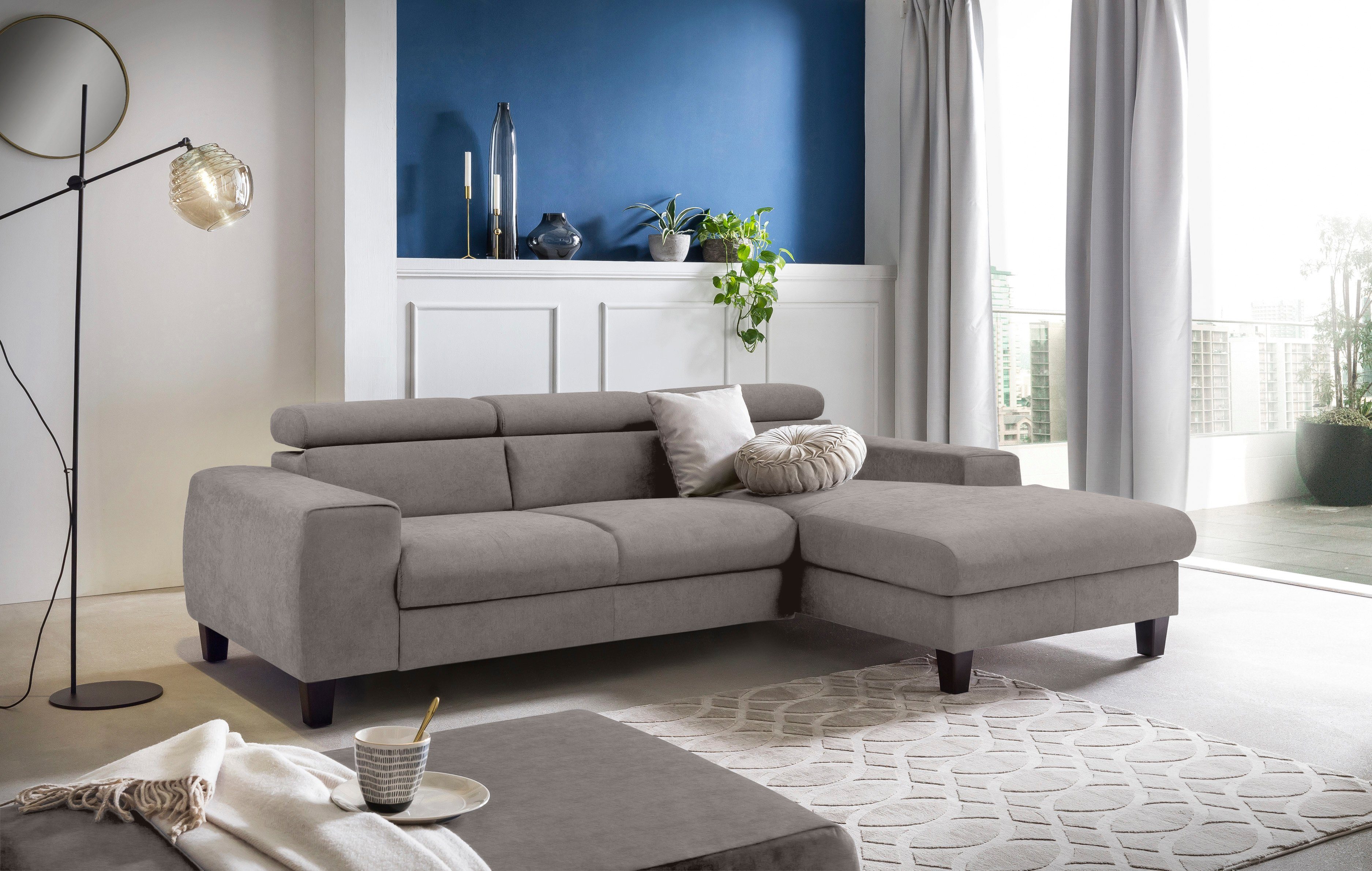 COTTA Ecksofa Morven L-Form mit Kopfteilverstellung, günstig online kaufen