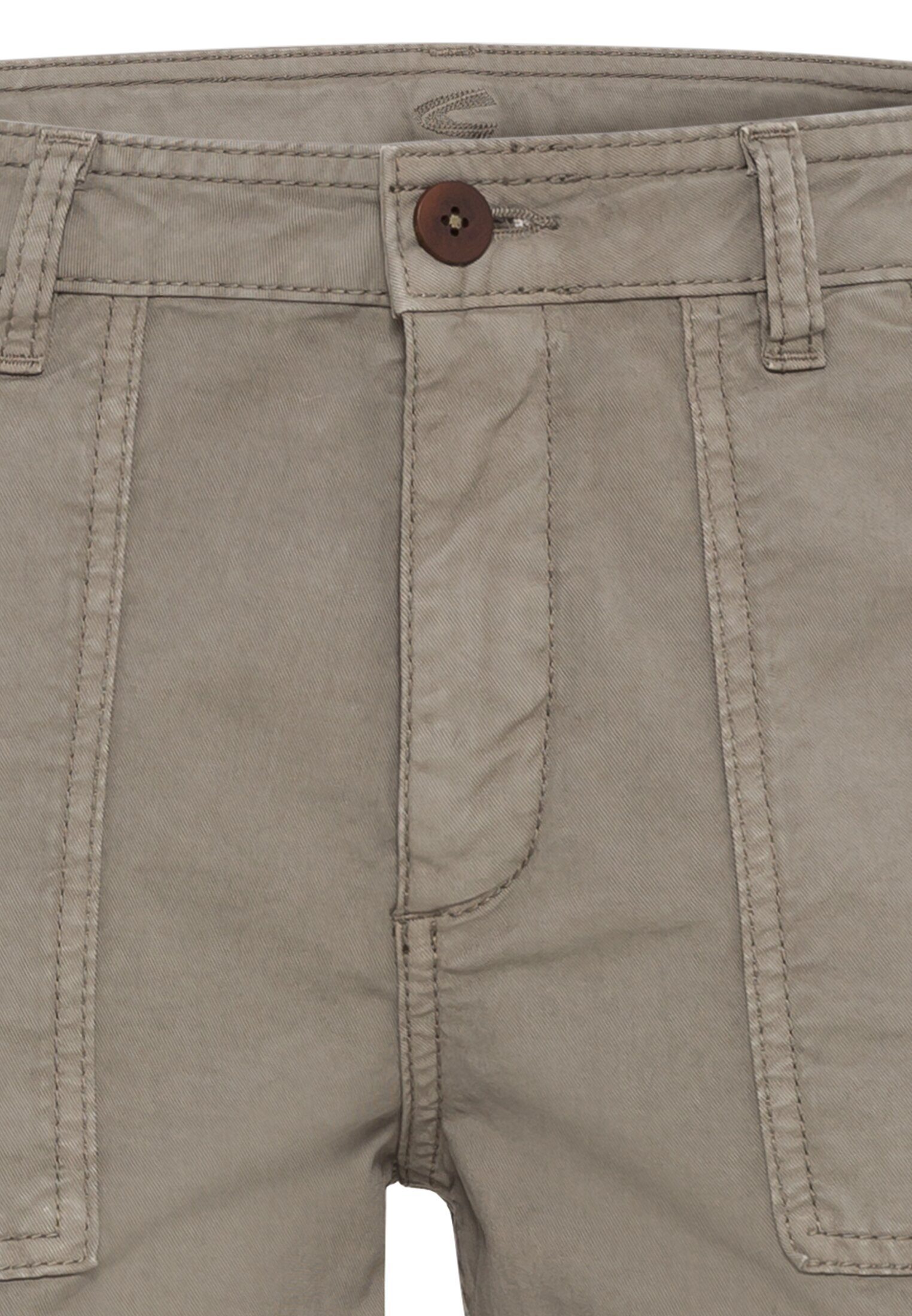 Khaki Straight in Stoffhose Fit (1-tlg) camel active