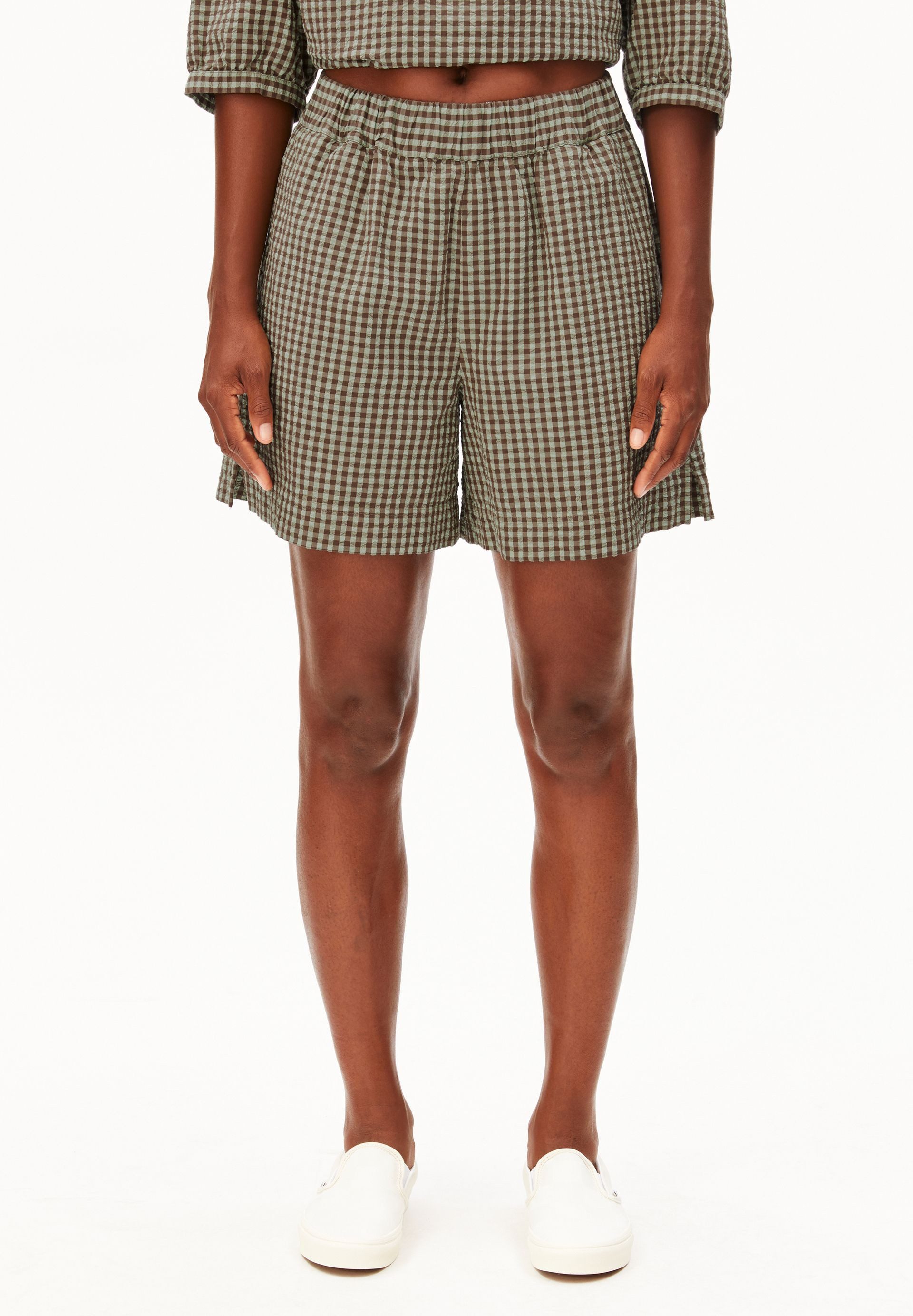 Armedangels Shorts VICHY SEERSUCKER Shorts 100% Bio-Baumwolle (Relaxed Fit)