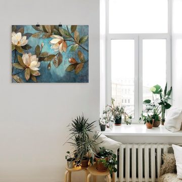 Artland Wandbild Schwebende Magnolie, Blumen (1 St), als Leinwandbild, Poster, Wandaufkleber in verschied. Größen