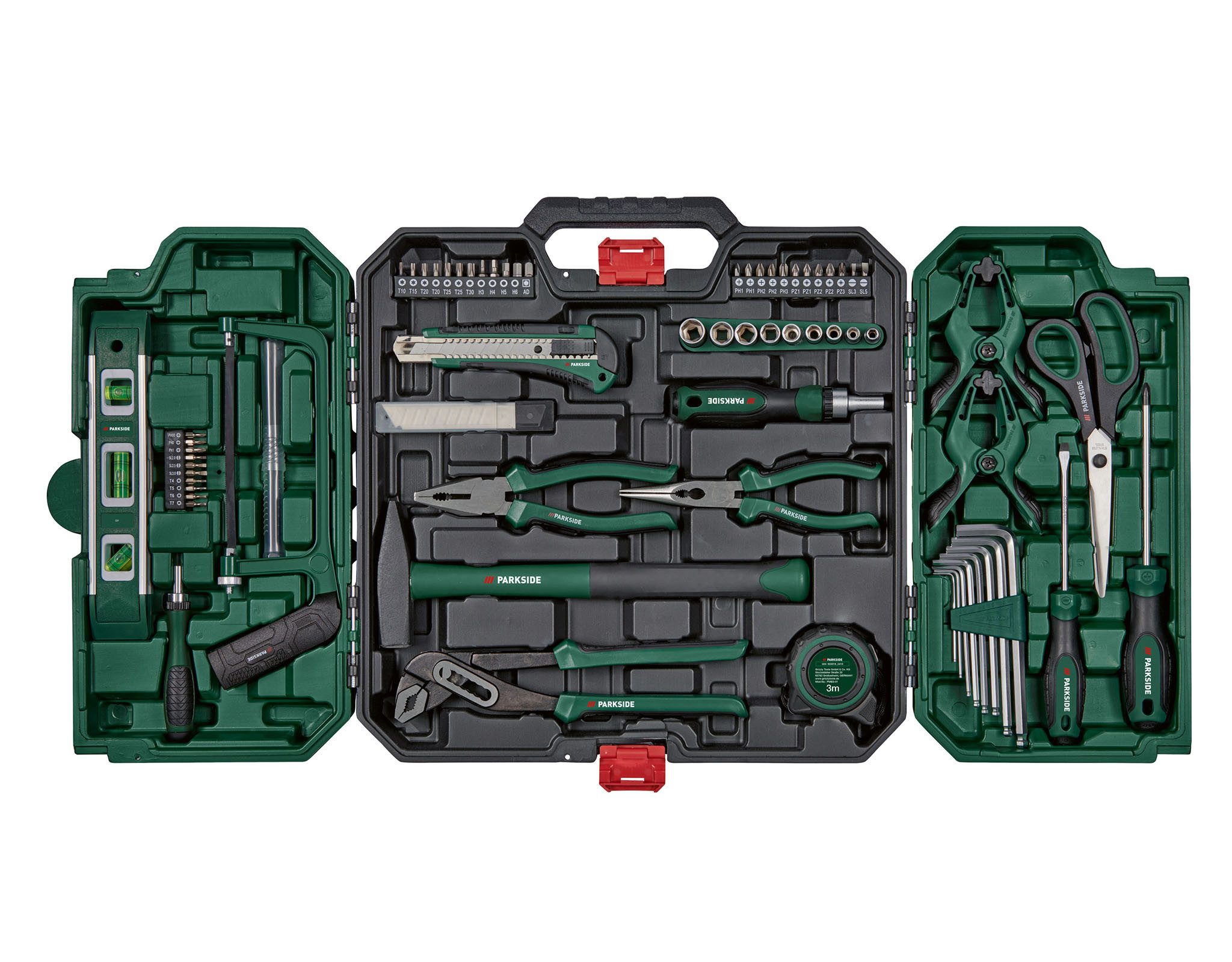 Parkside Werkzeugkoffer 80 tlg. inkl. Werkzeug