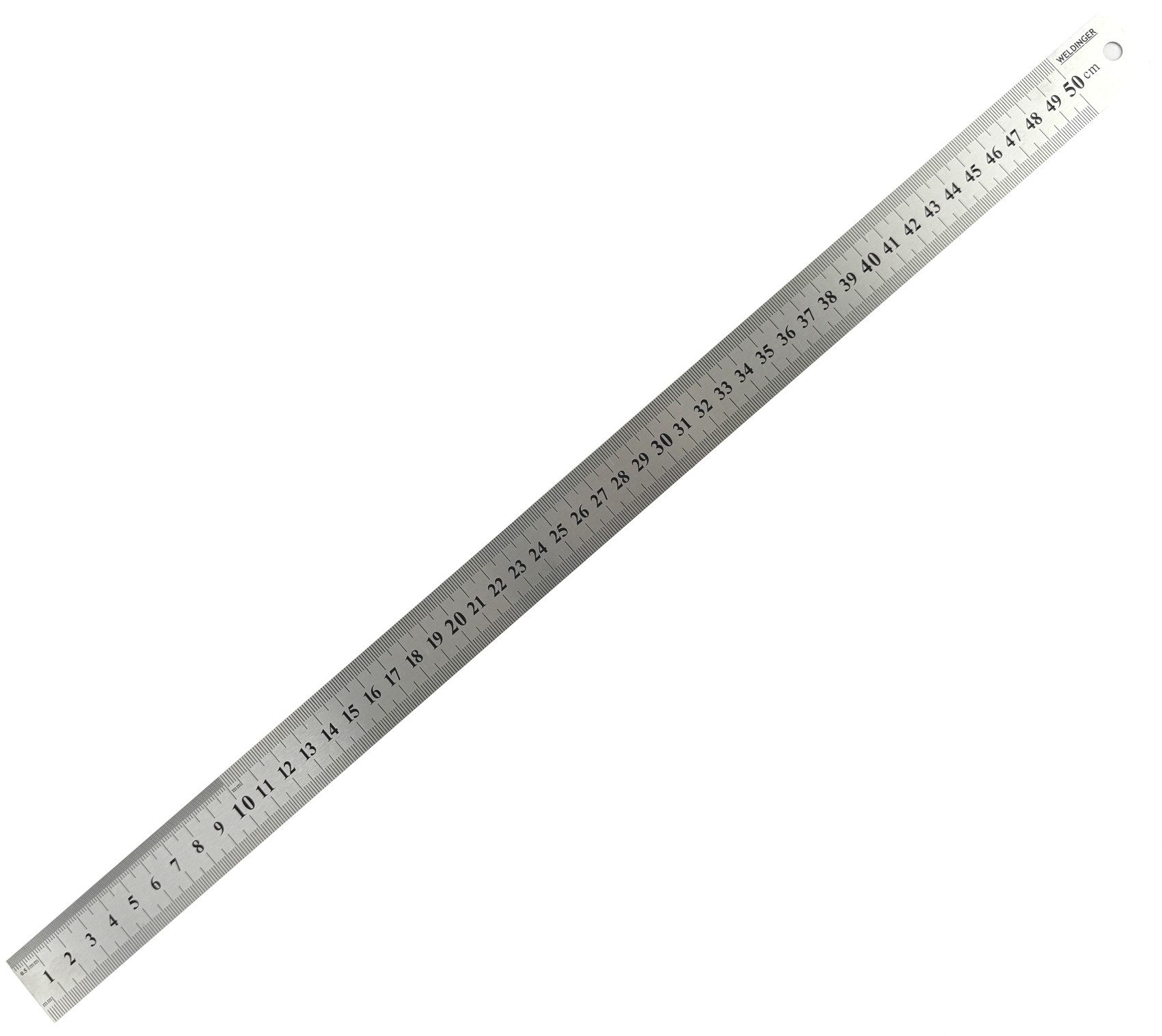 WELDINGER Lineal Edelstahllineale 3er-Set 200, 300 und 500 mm lang metrische Skala