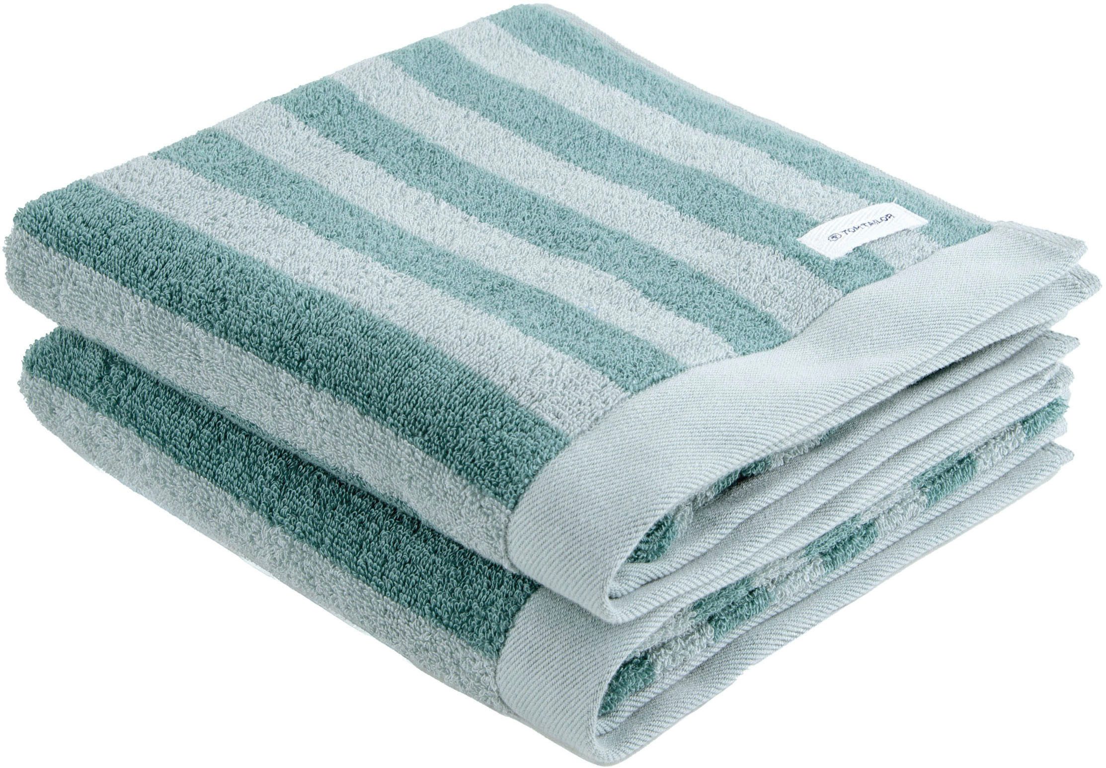 TOM TAILOR HOME Handtuch CLASSIC BATH, Frottier (2-St), 100% Baumwolle, 50x günstig online kaufen