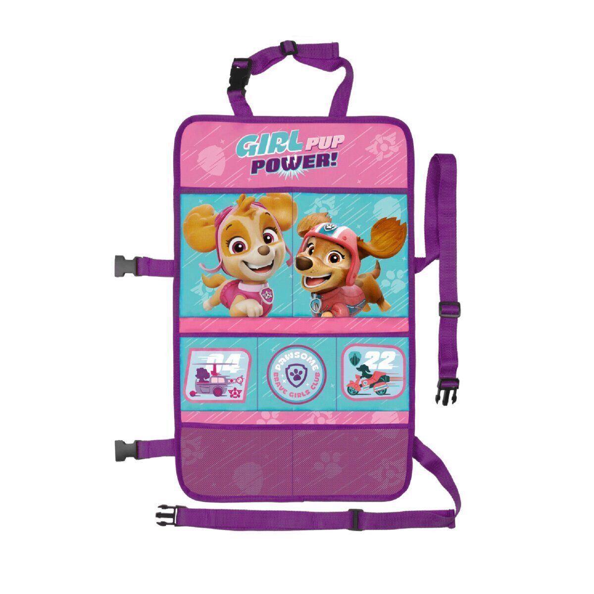 PAW PATROL Rücksitzorganizer Paw Patrol Boys 2-in-1 Auto-Organizer Ideal für Kinderwagen Autositze
