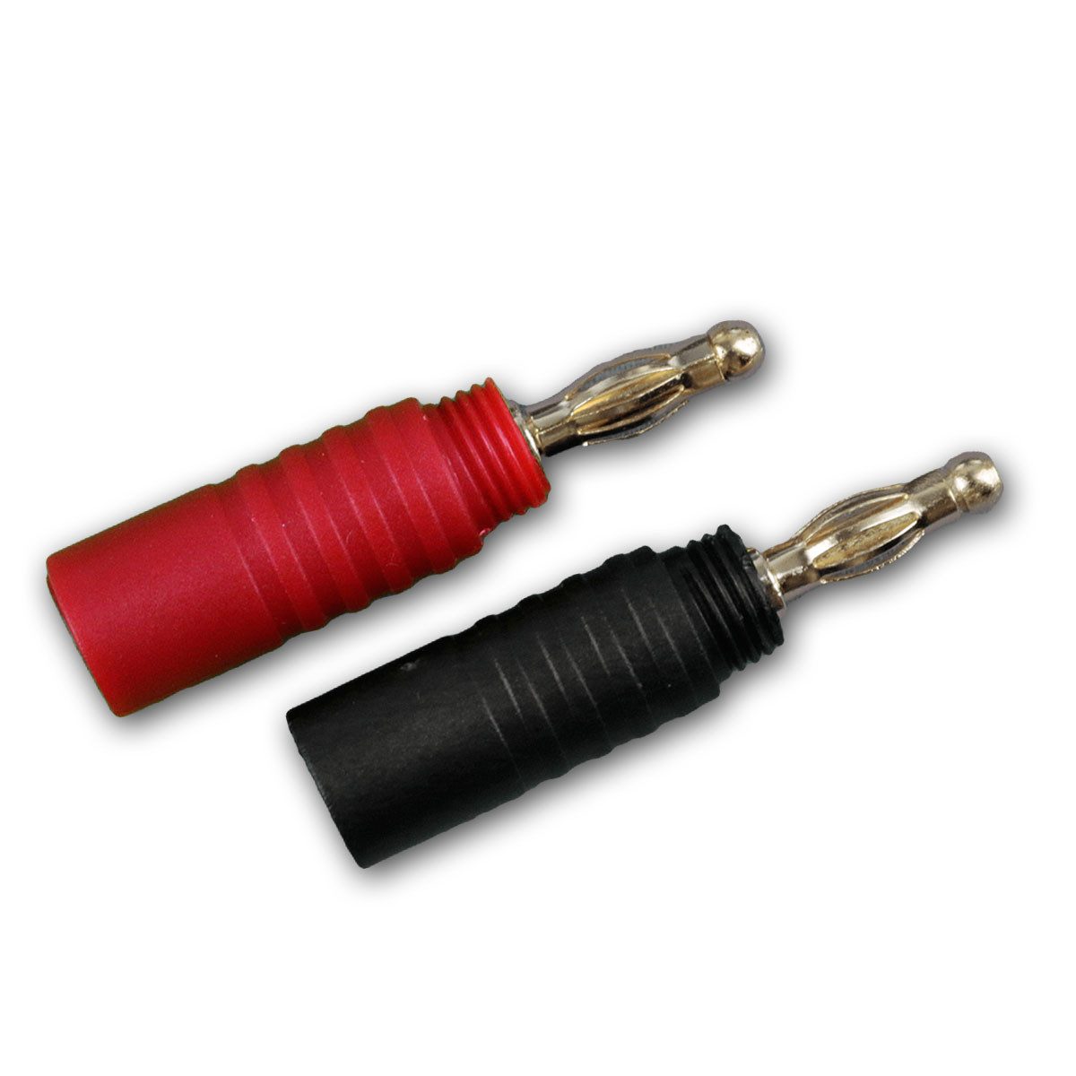 Dynavox Rundstecker Bananenstecker Set High-End, 2x rot und 2x schwarz