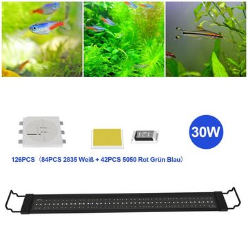 Randaco LED Aquariumleuchte LED Aquarien Beleuchtung Aquarium Lampe Fisch Tank mit Fernbedienung, RGB86.5 FITS 90-120CM TANk