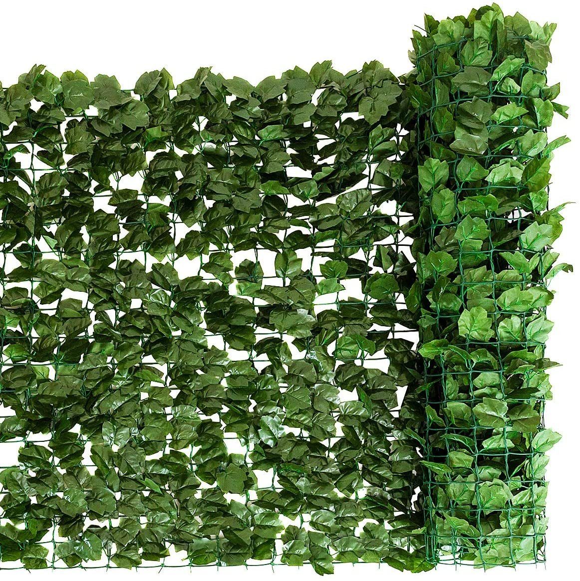 Kunstpflanze, COSTWAY, Höhe 150 cm, Pflanzenwand Sichtschutz, L 300cm