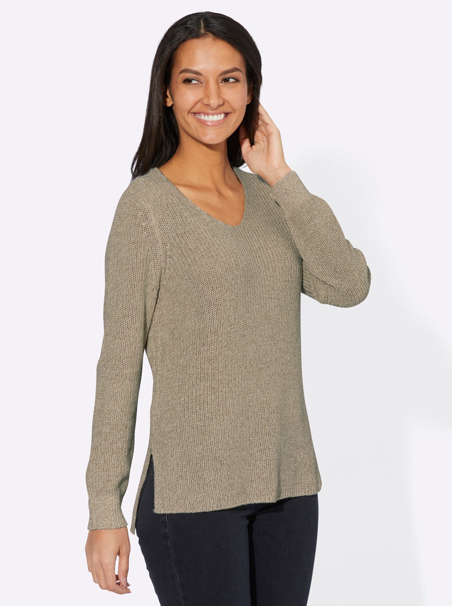 WITT WEIDEN Strickpullover champagner-meliert