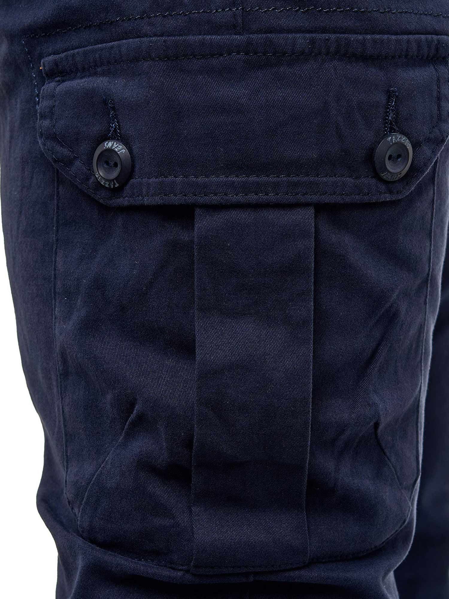 Herren Jogger Cargo Chno Jeans Hose Neu