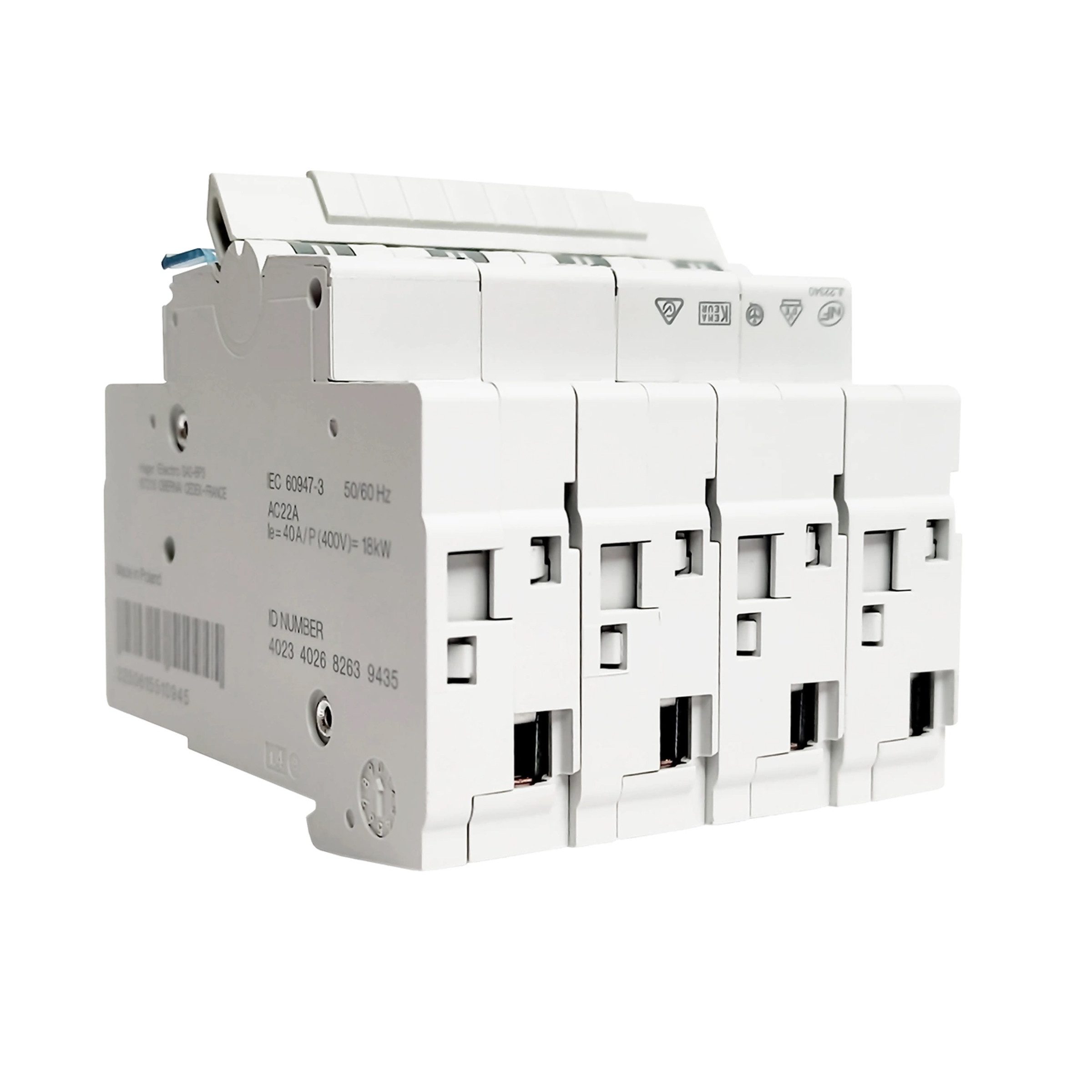 Hager Schalter Hager SFT440 Wahlschalter 4-polig 40A Modularer Gruppenschalter (1-St)