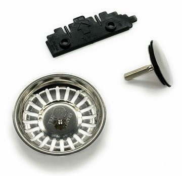 FRANKE Einbauspüle Franke Zweiteiliger Siebkorb Ø 83 mm chrom Excenter 3 ½