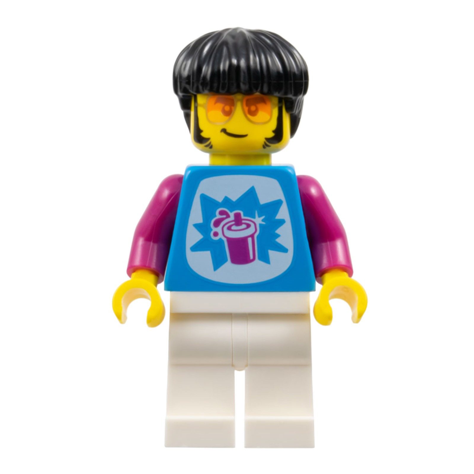 LEGO® LEGO Minifigur Guitarist - Male, Dark Azure Shirt with Slushy (fst044) Spielbausteine