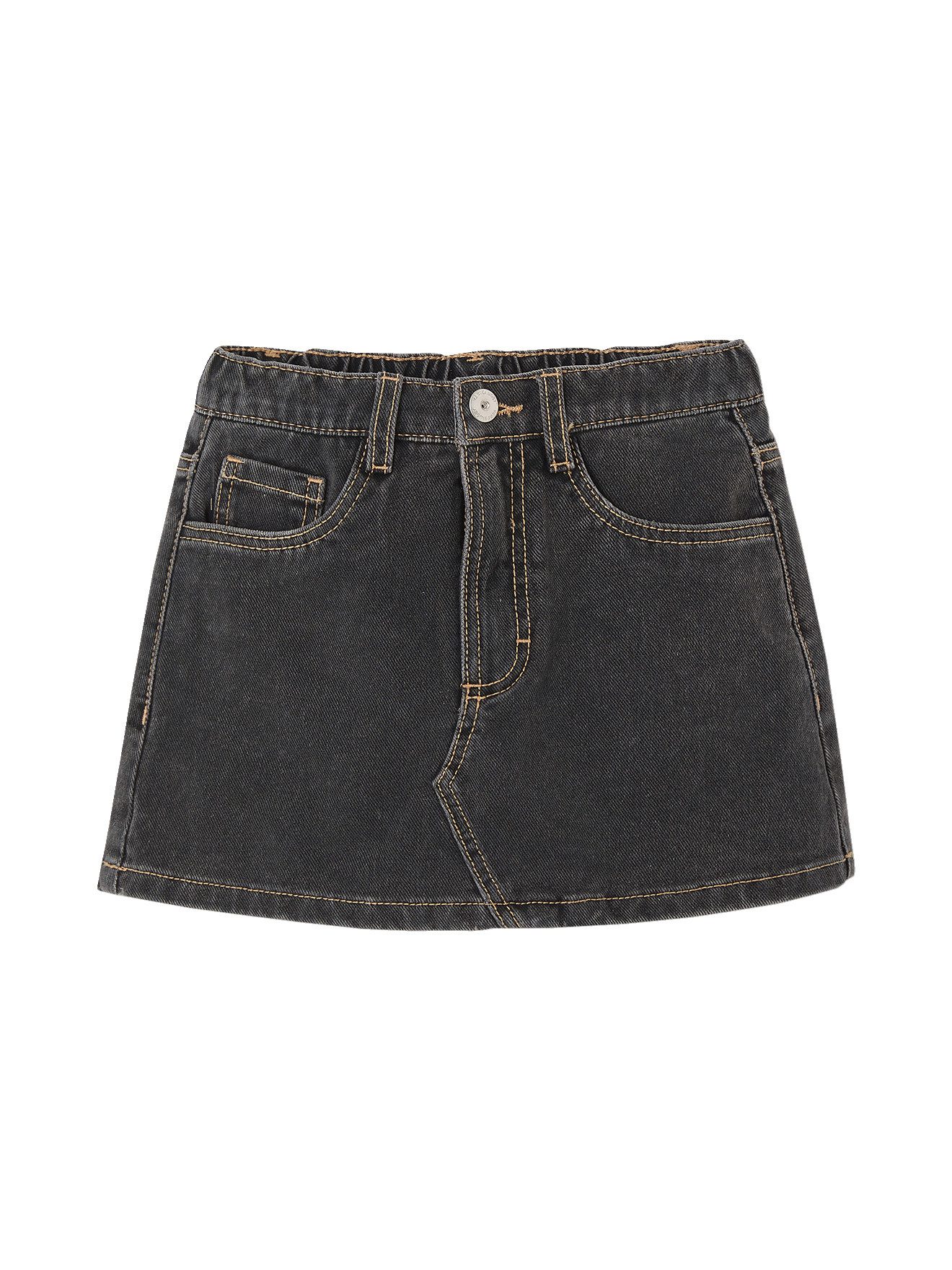 vertbaudet Minirock Mädchen Hosenrock aus Denim