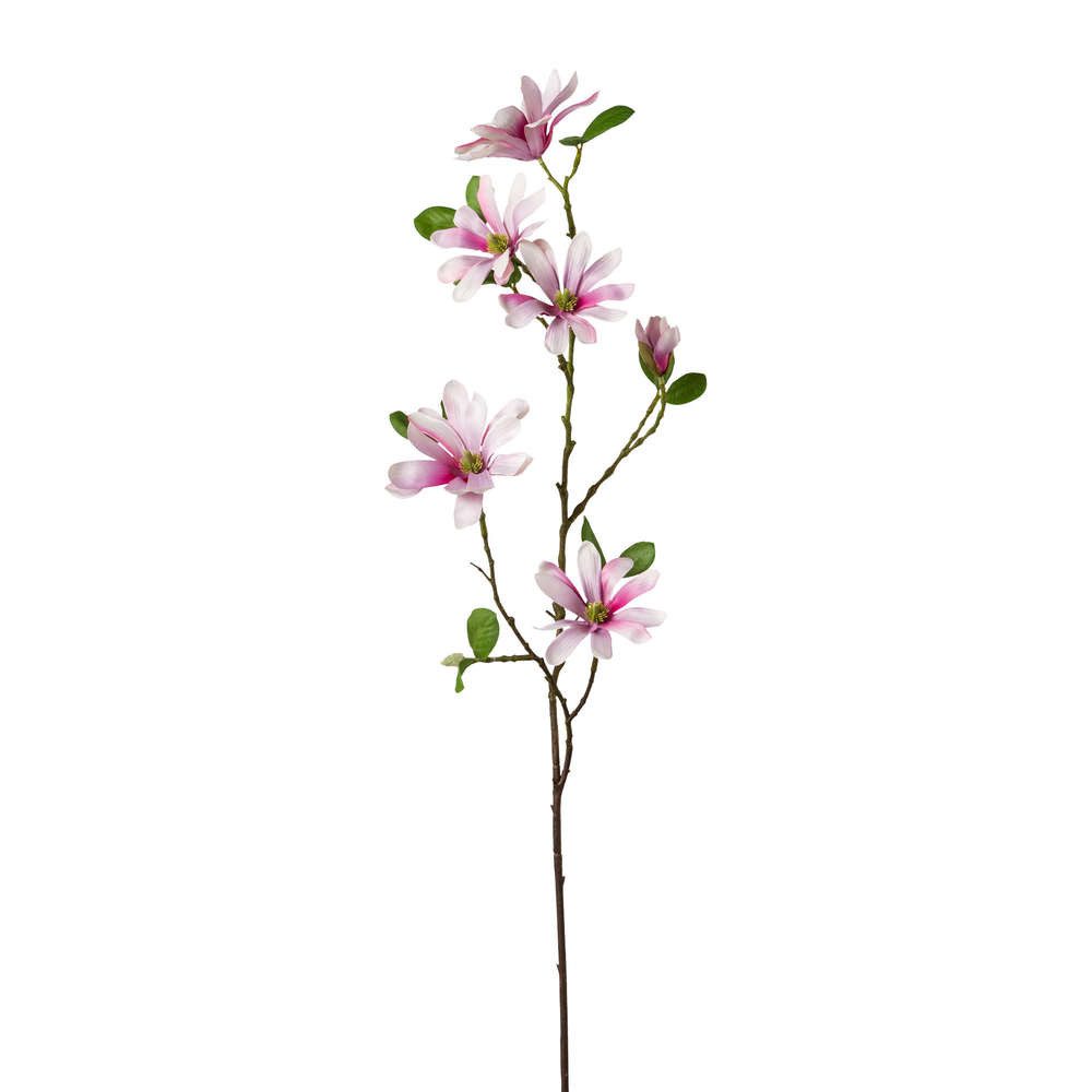 Kunstblume Kunstblume STERNMAGNOLIE 86cm. Magnolie mit 6 Blüten und Knospe., Gasper, Höhe 86.00 cm