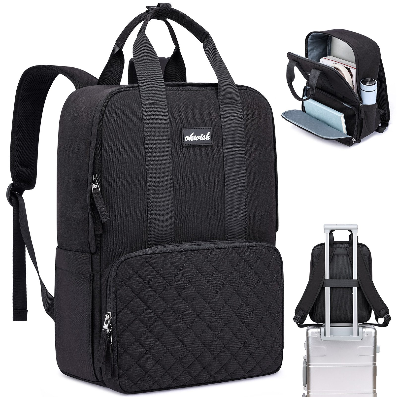 OKWISH Laptoprucksack Rucksäcke Schulrucksack Reiserucksack (Großzügiger günstig online kaufen
