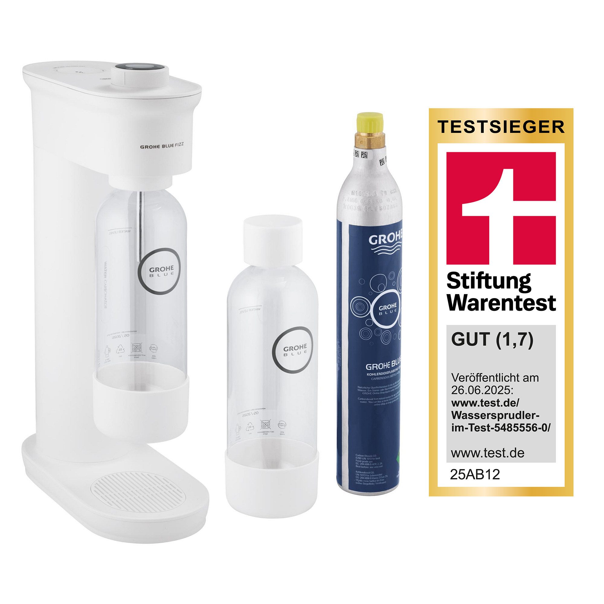 Grohe Wassersprudler Blue Fizz Wassersprudler, Advanced Couple Set, weiß (31946L00)