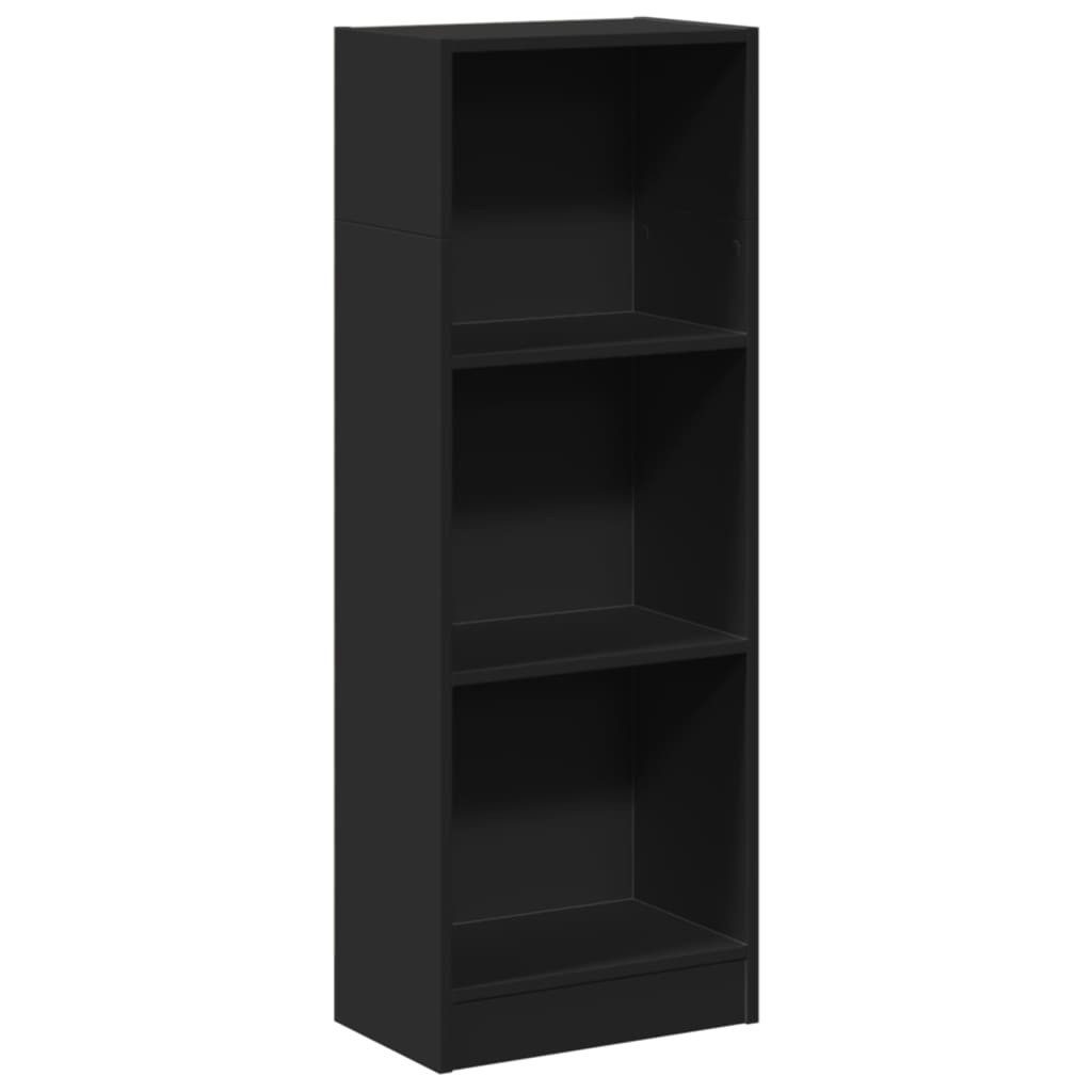 vidaXL Bücherregal Bücherregal Schwarz 40x24x109 cm Holzwerkstoff, 1-tlg. günstig online kaufen