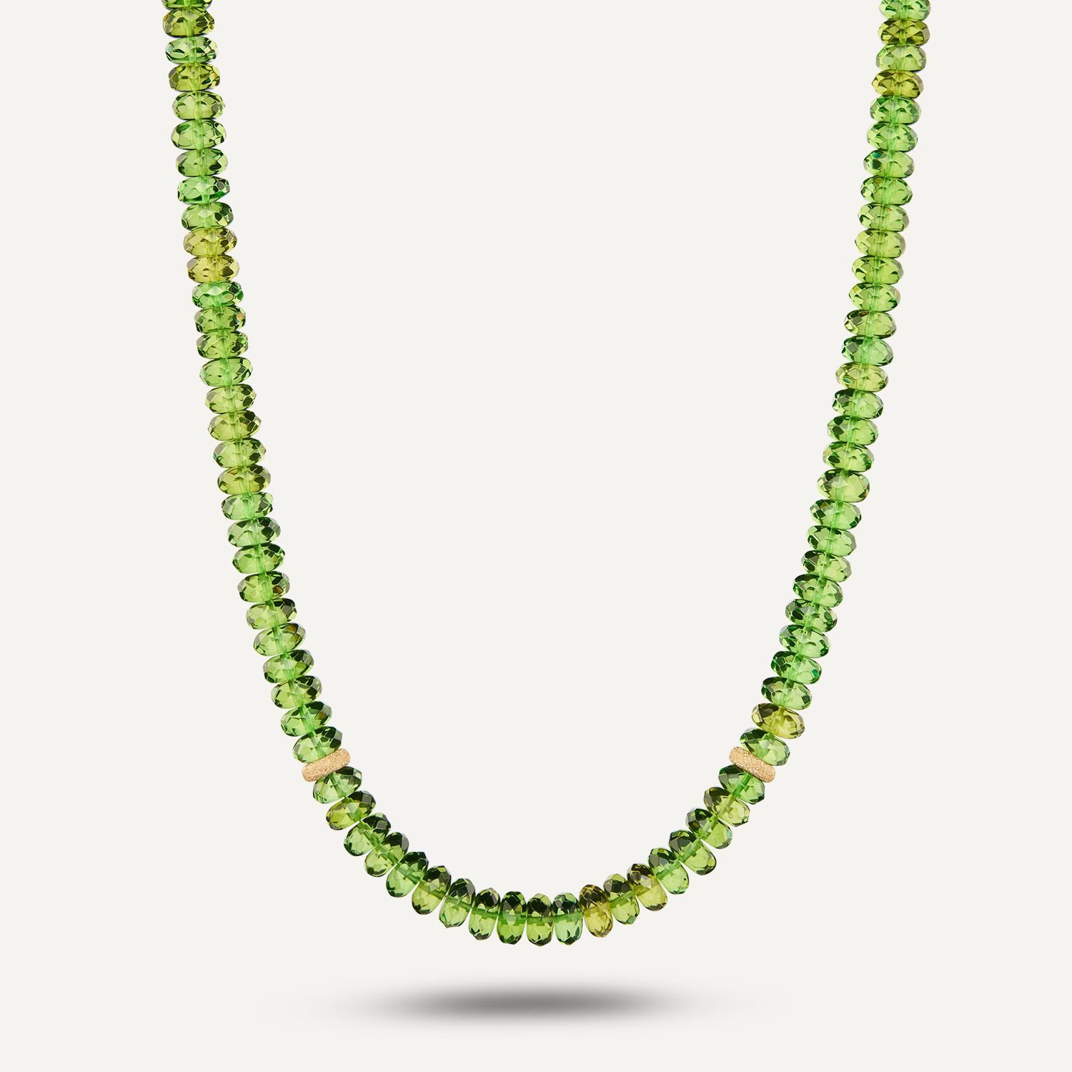 Sogni d'oro Collier Bernstein Collier grün, Gelbgold 375