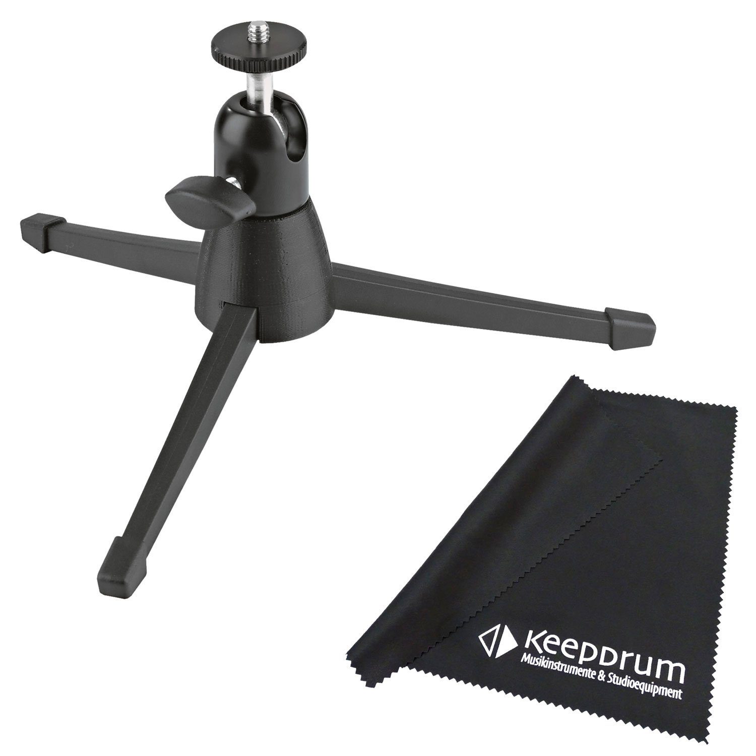 König & Meyer K&M 19783 Kamera-Tisch Stativ Tripod mit Tuch Kamerastativ (mit Mikrofasertuch)