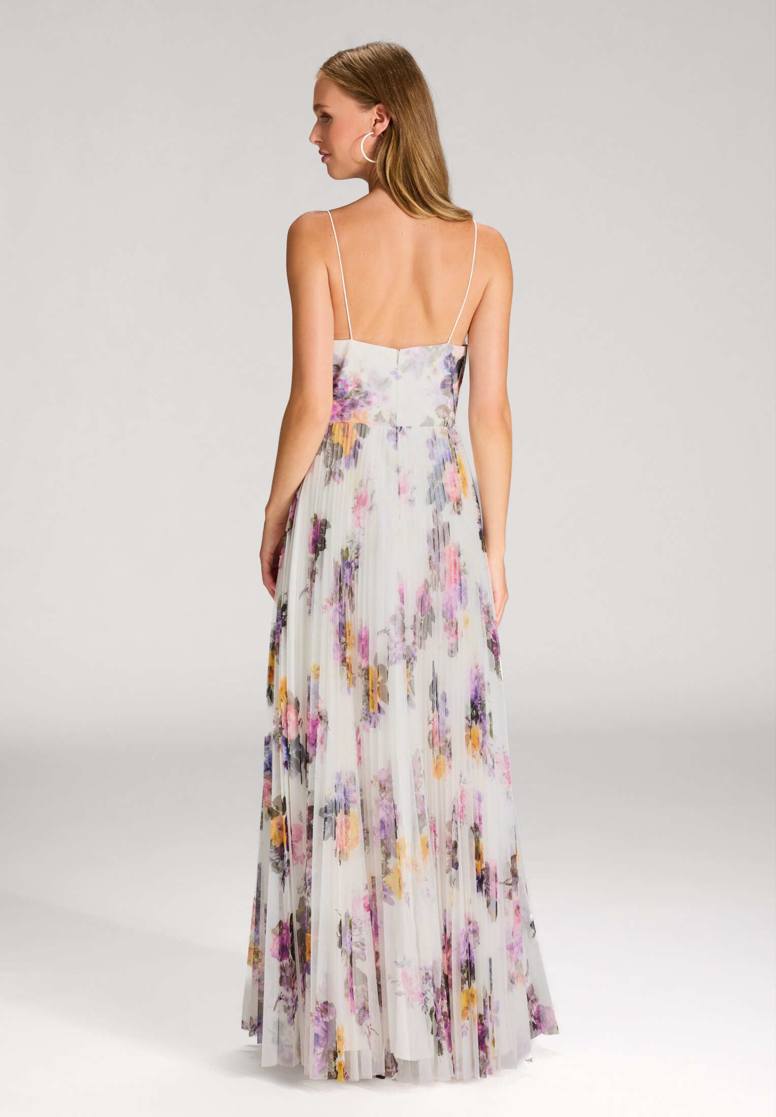 Hey Kyla Abendkleid - Printkleid mit plissiertem Rock Taillierter Schnitt m günstig online kaufen