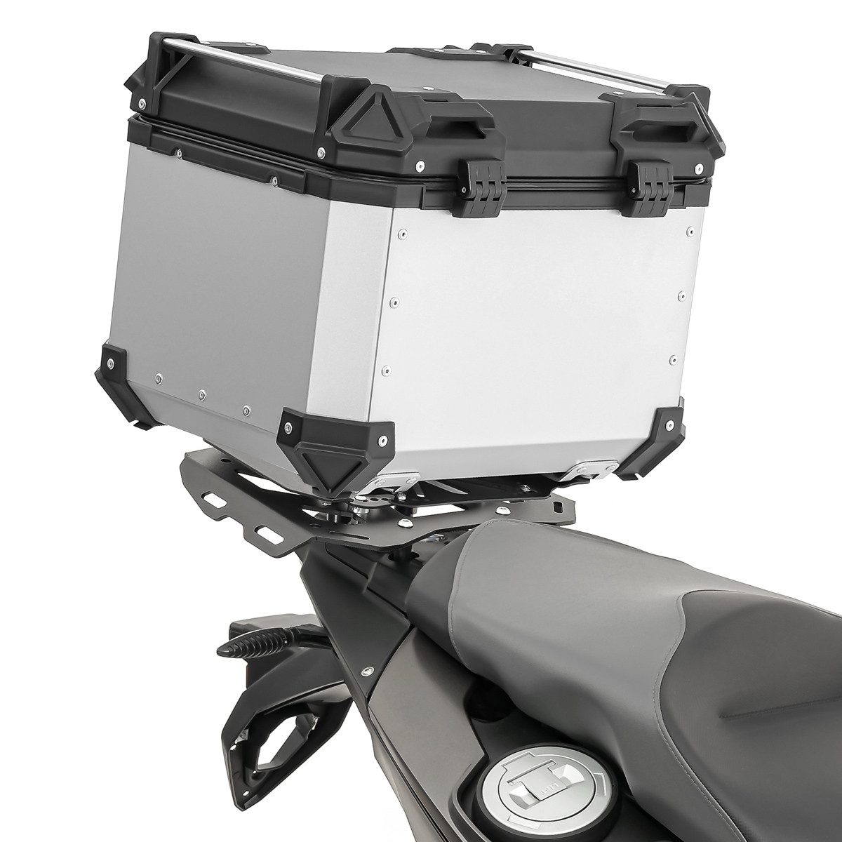 Bagtecs Topcase Set Alu Topcase + Gepäckbrücke für BMW F 800 GS /Adventure 08-18 XB45