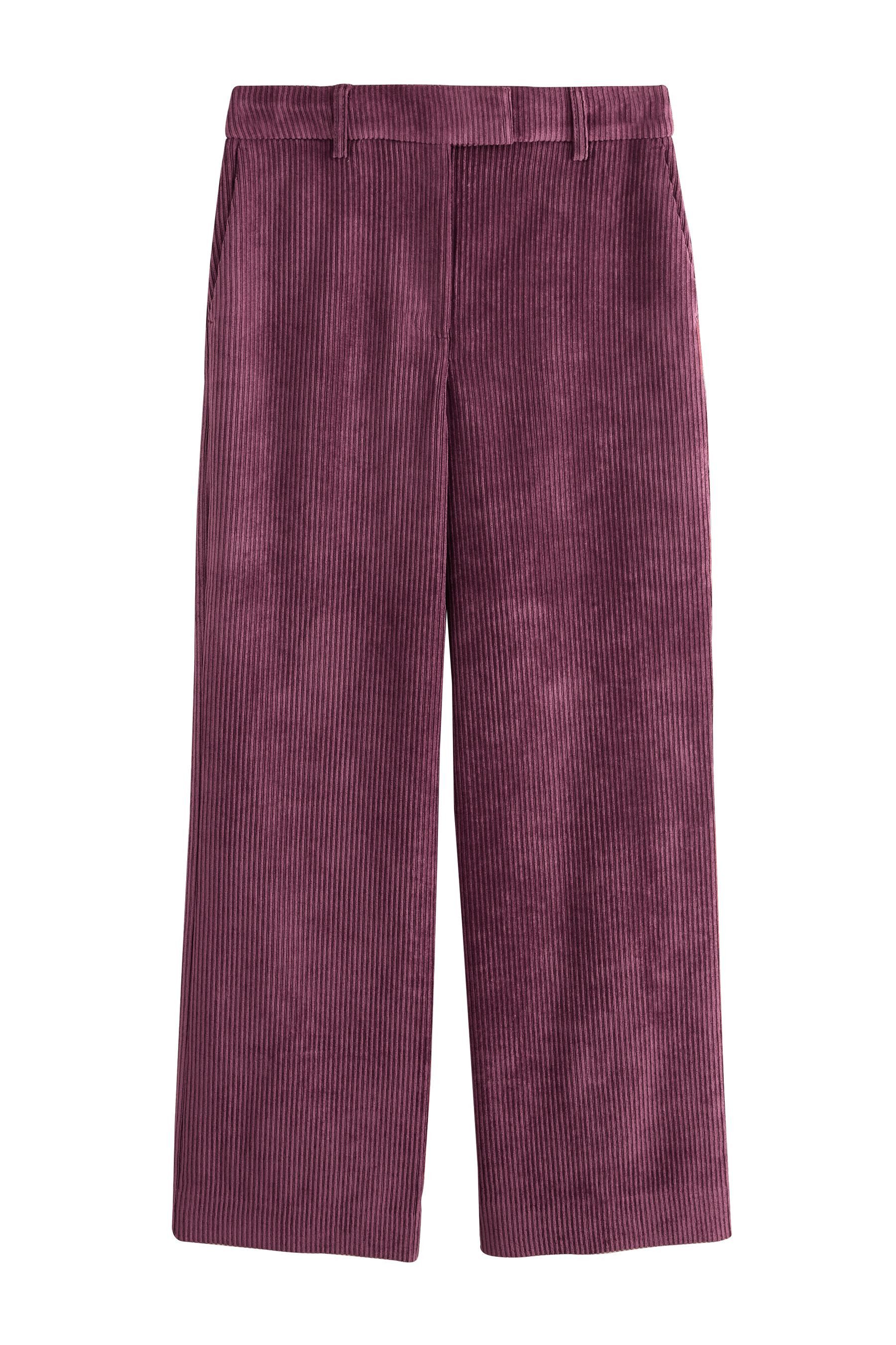 Next Palazzohose Cordhose mit weitem Bein, Kurzgröße (1-tlg)