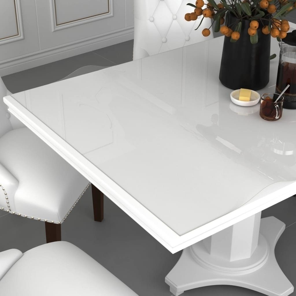 Tischdecke aus PVC in Transparent