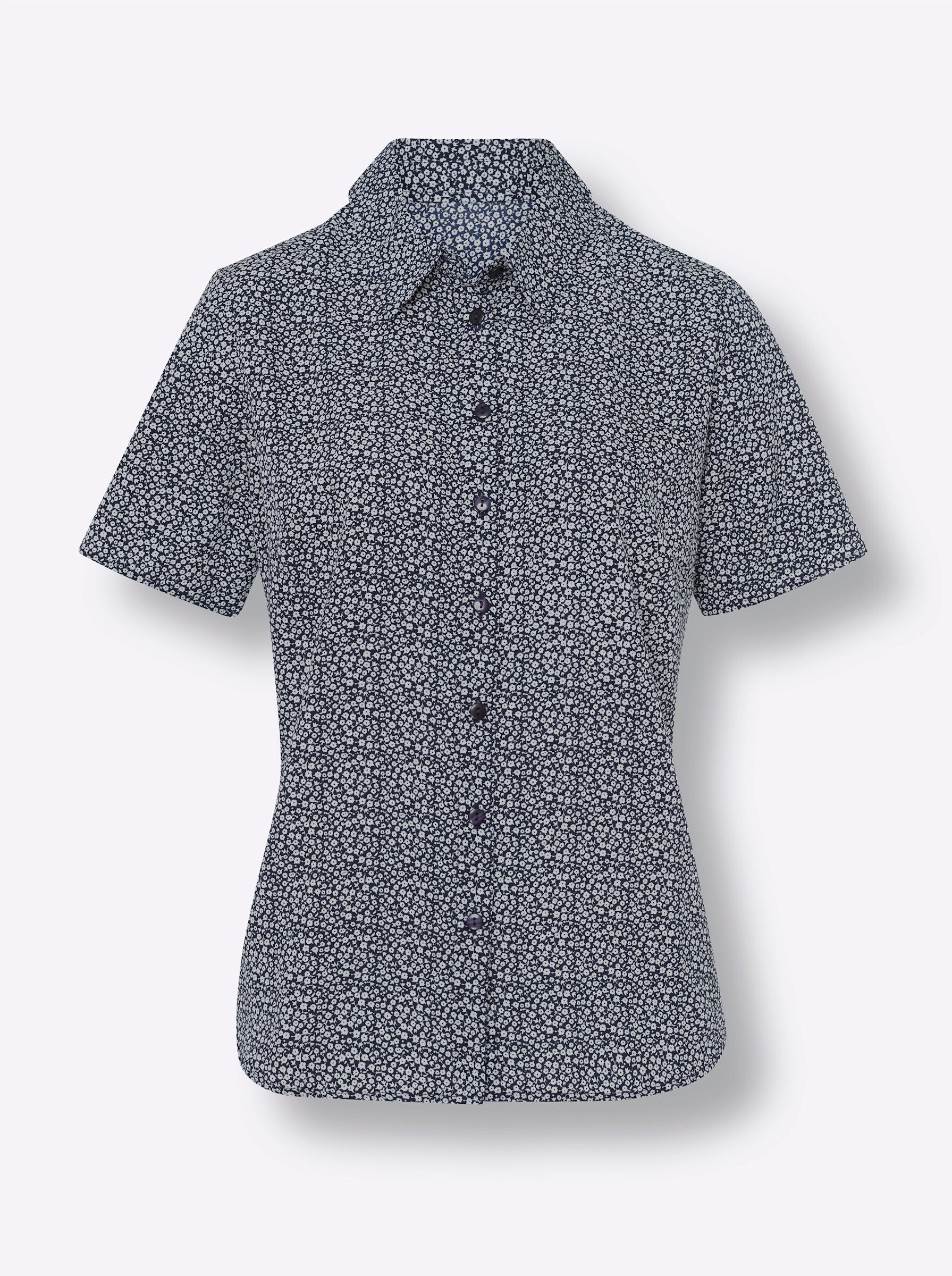 Klassische Bluse Kurzarm-Bluse Kurzarm