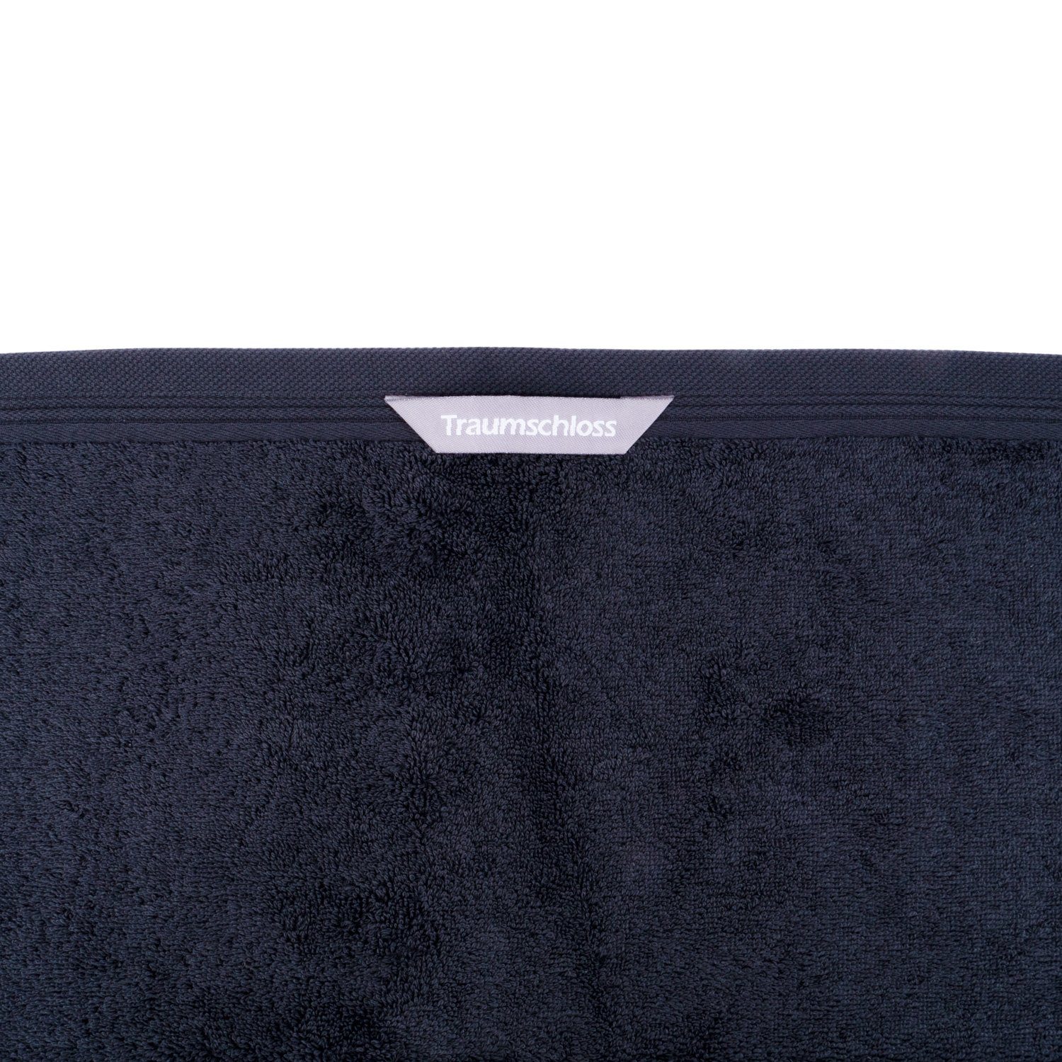 Flauschig weich (1-St), schwarz zur angenehm Haut Traumschloss & Frottier Frottier-Line, Saunatuch