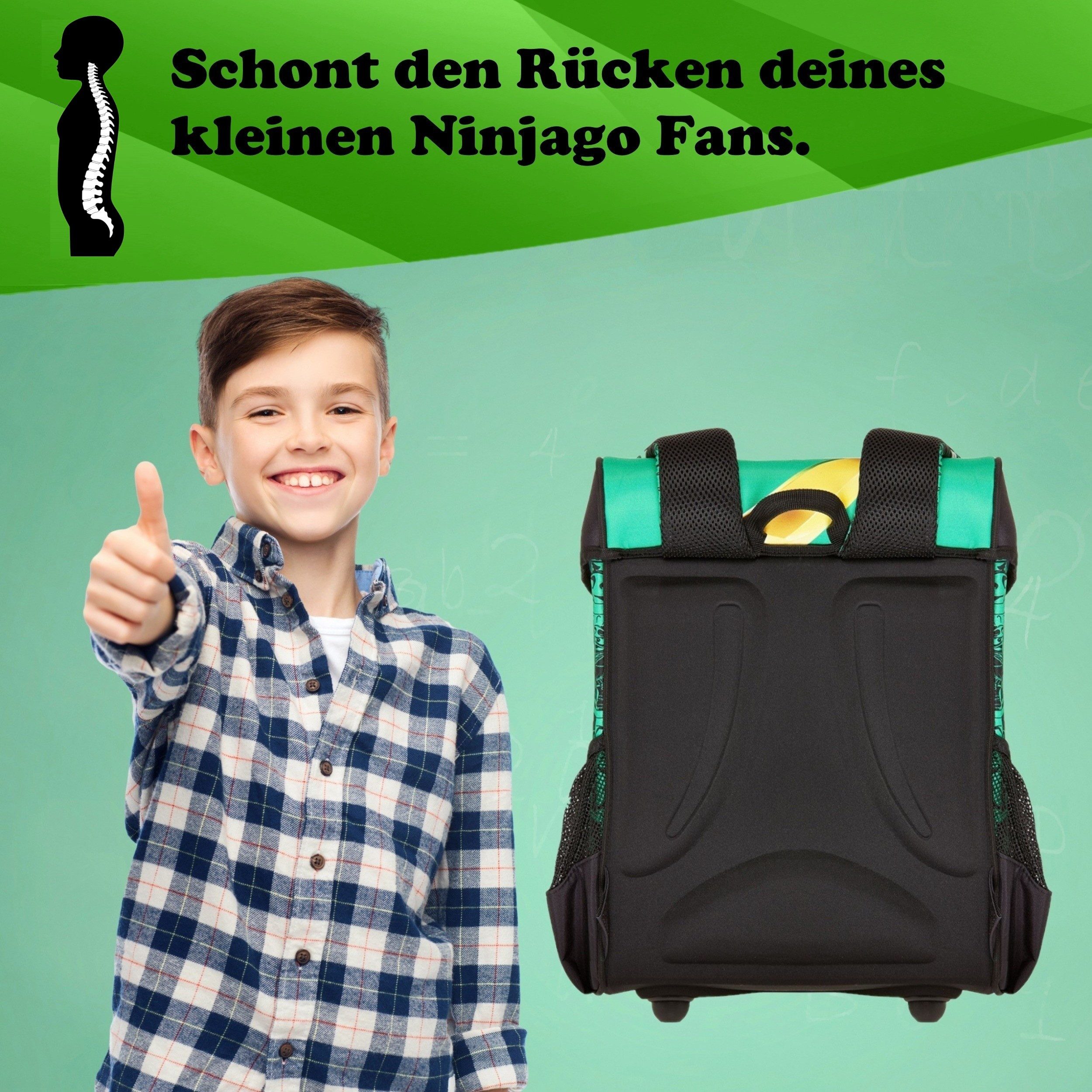 LEGO® Bags Schulranzen Lego Ninjago Einschulungs-Set "Easy" mit Sporttasche und Schultüte (Set, 10-tlg., mit Dose, Flasche, Sporttasche und Schultüte 85cm), ab  – Bild 3 von 5
