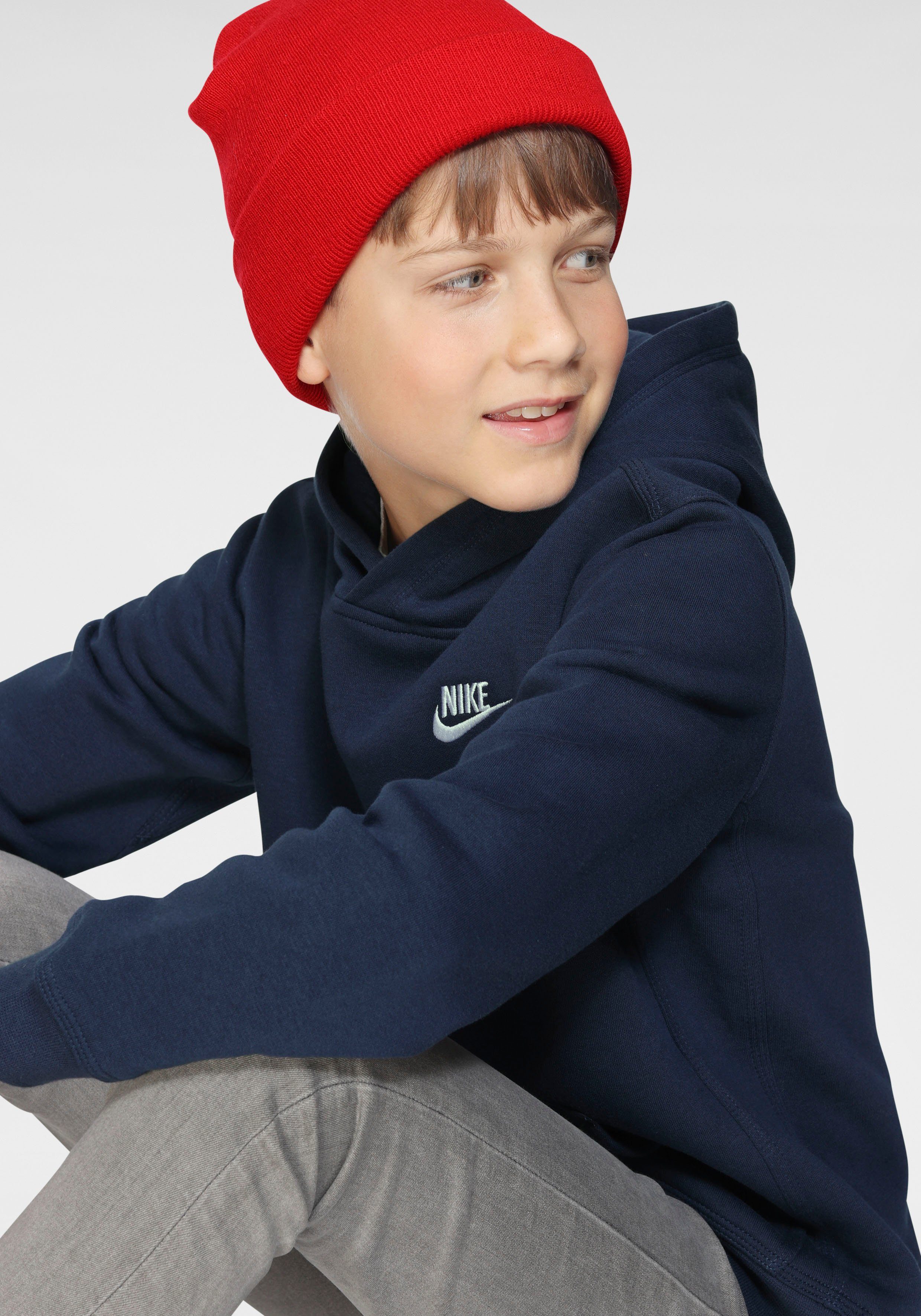 Big Pullover dunkelblau Sportswear Hoodie Kids' Club Nike Kapuzensweatshirt