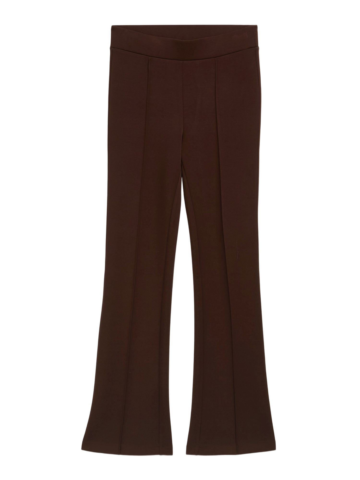 TOM TAILOR Stoffhose H braun,Casual,Polyester,Unifarben,Flared Fit,Mittel