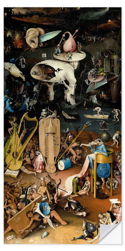 Posterlounge Wandfolie Hieronymus Bosch, Der Garten der Lüste - Die Hölle, Malerei