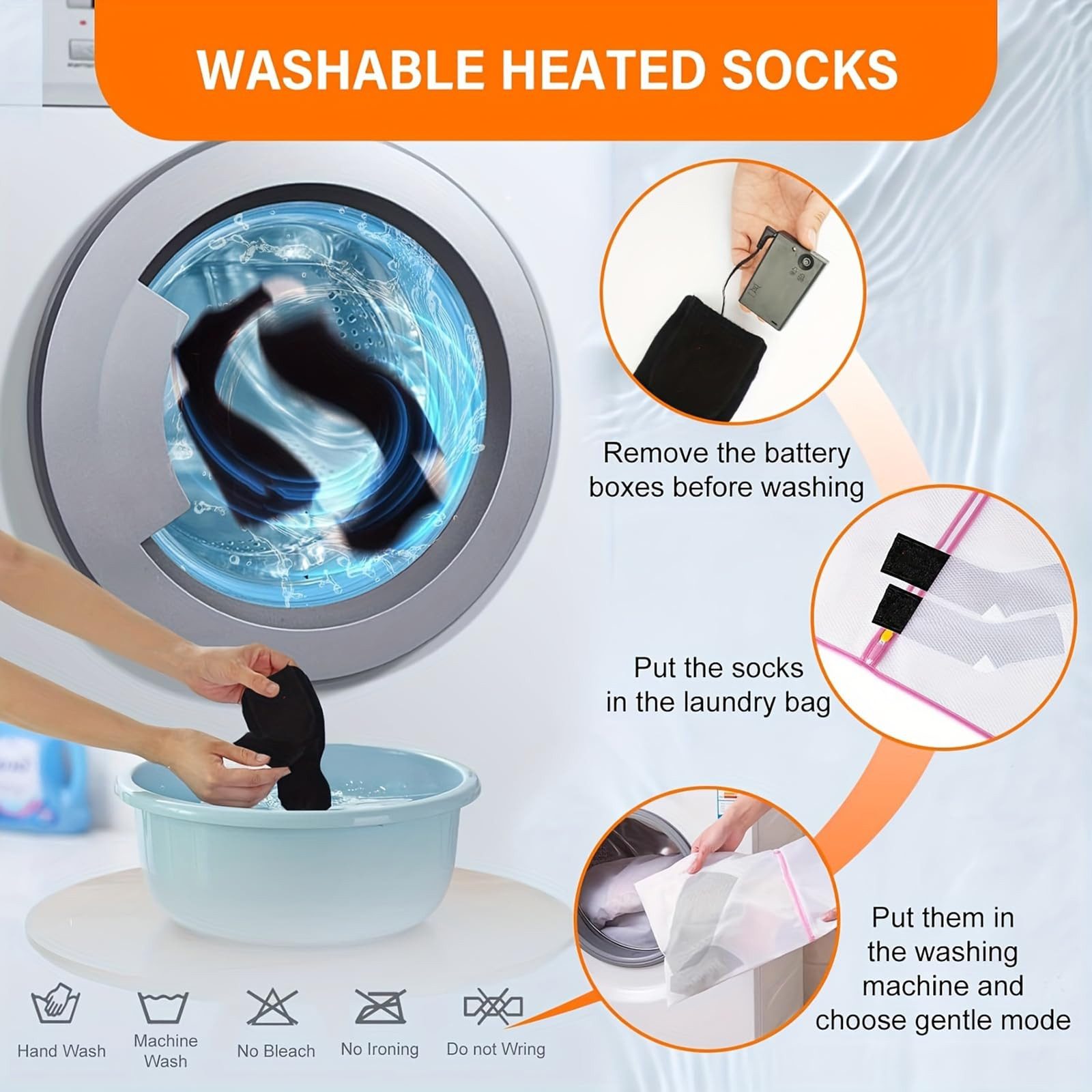 RWEUOQ Funktionssocken Beheizbare Socken 4000 mAh günstig online kaufen
