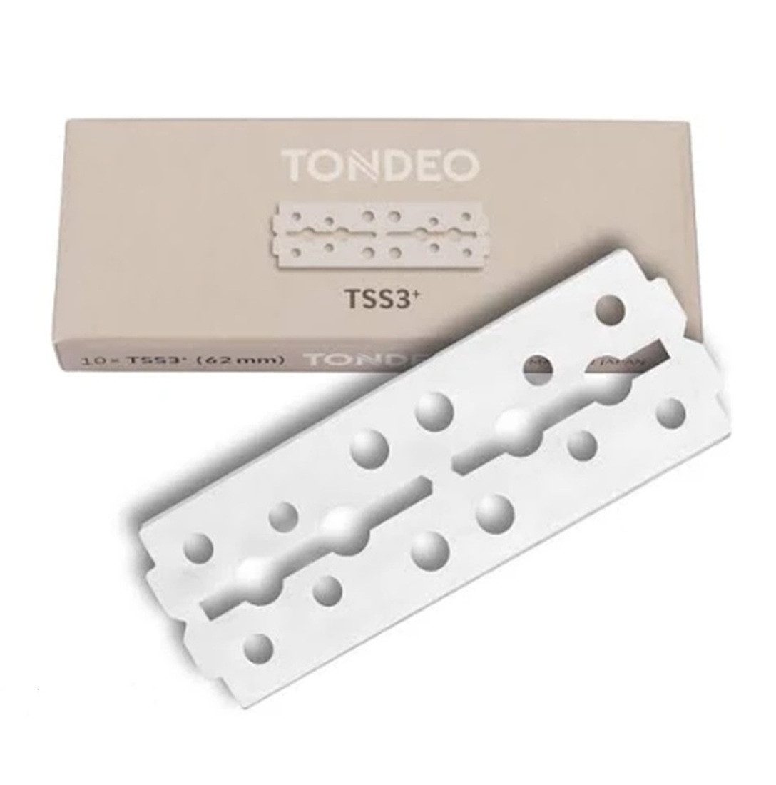 TONDEO Messerklinge Tondeo TSS3+ Double Edge rostfreie Präzisions-Klingen 50 Stk. (Spar-Set), TSS3+ Double Edge