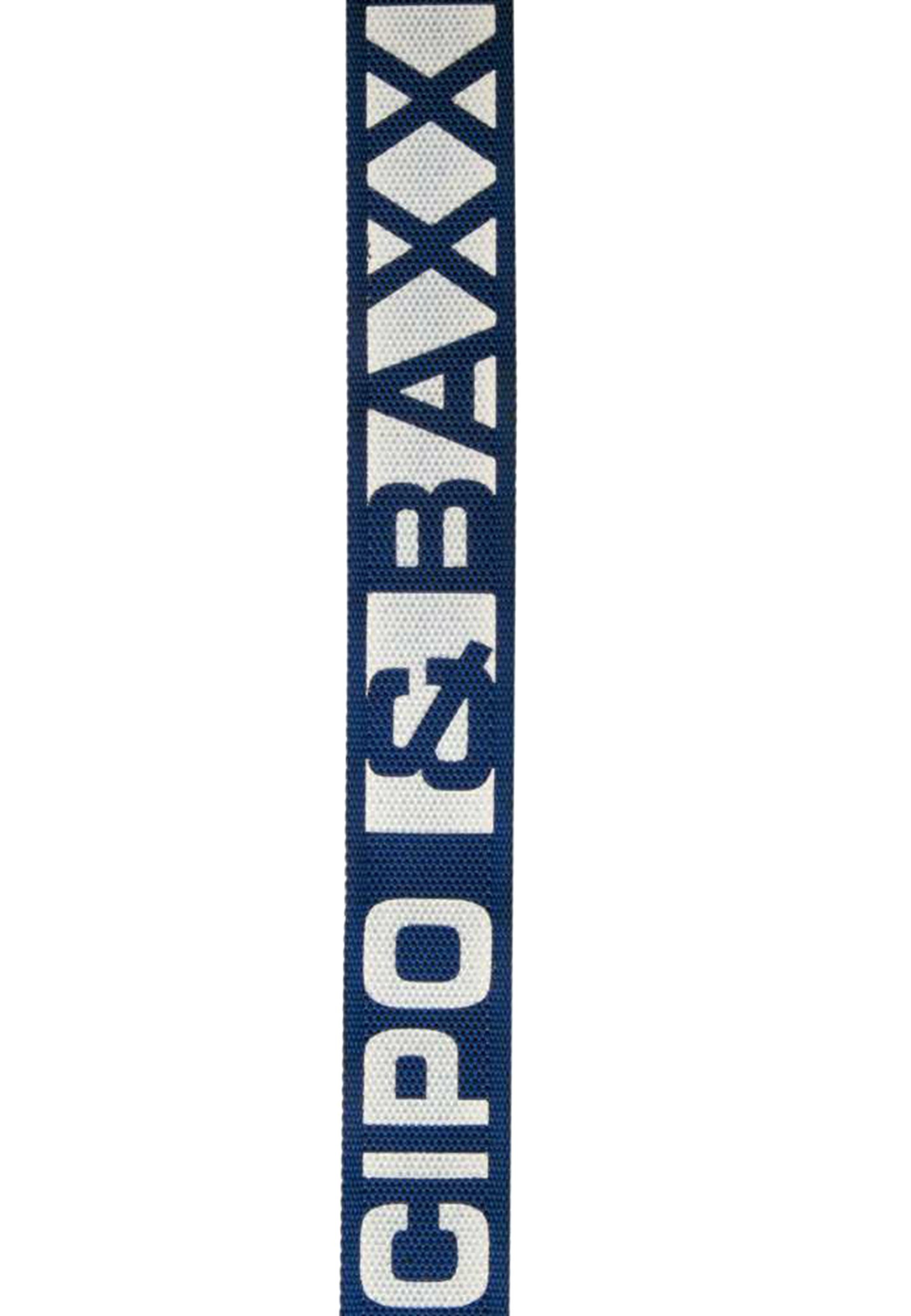 Cipo blau-weiß & coolem Markendesign mit Stoffgürtel Baxx