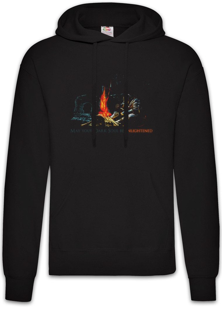 Hoodie Enlightened Soul Herren Hoodie Firelink Shrine Dark Gamer Nerd Souls